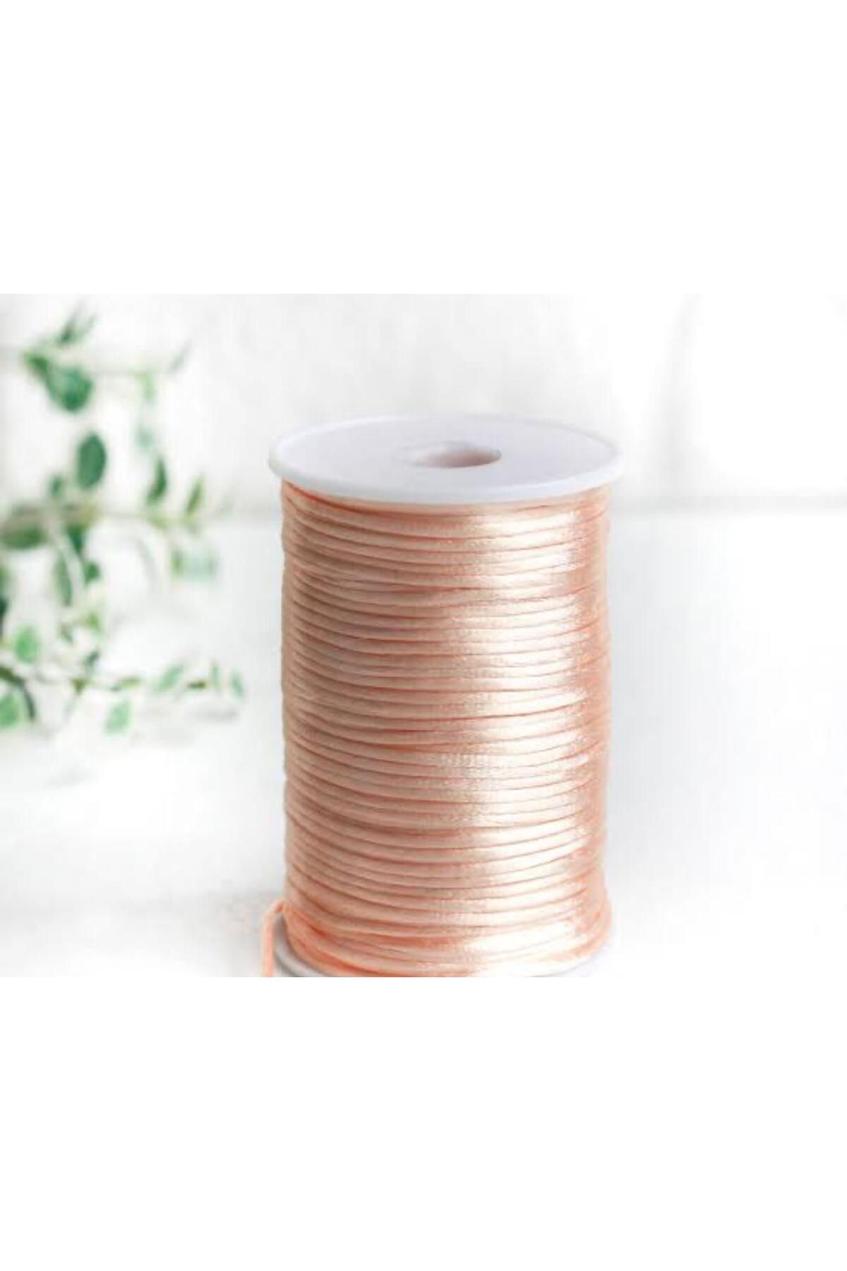 OZN AKSESUAR Floş İp, Sıçan Kuyruğu, Bileklik İpi Kolye İpi, Gelinlik İpi Nişanlık İpi, Kaftan İpi (2mm 10mt)