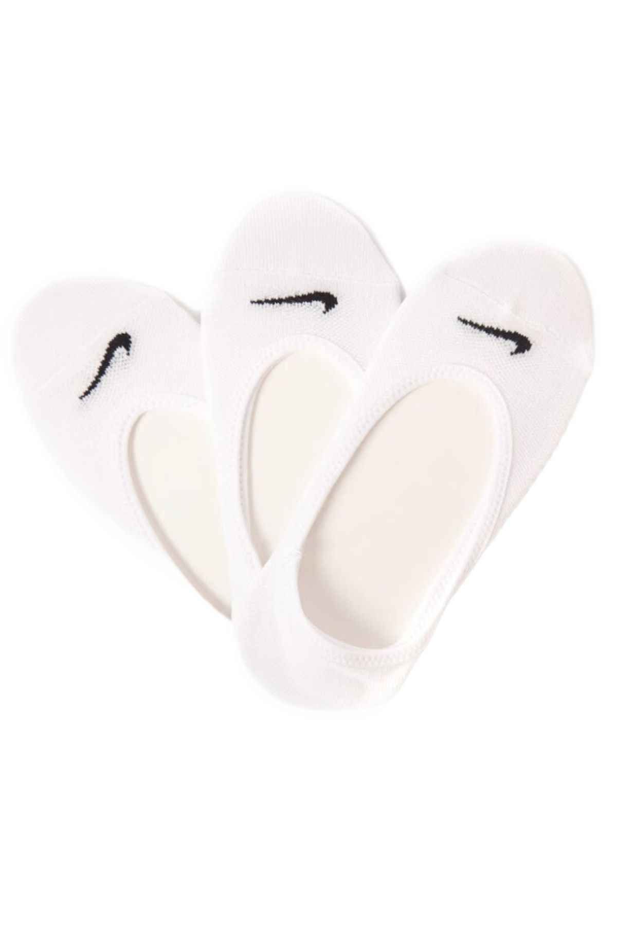 Nike-Șosete unisex 3PPK pentru femei, ușor de purtat, albe 3