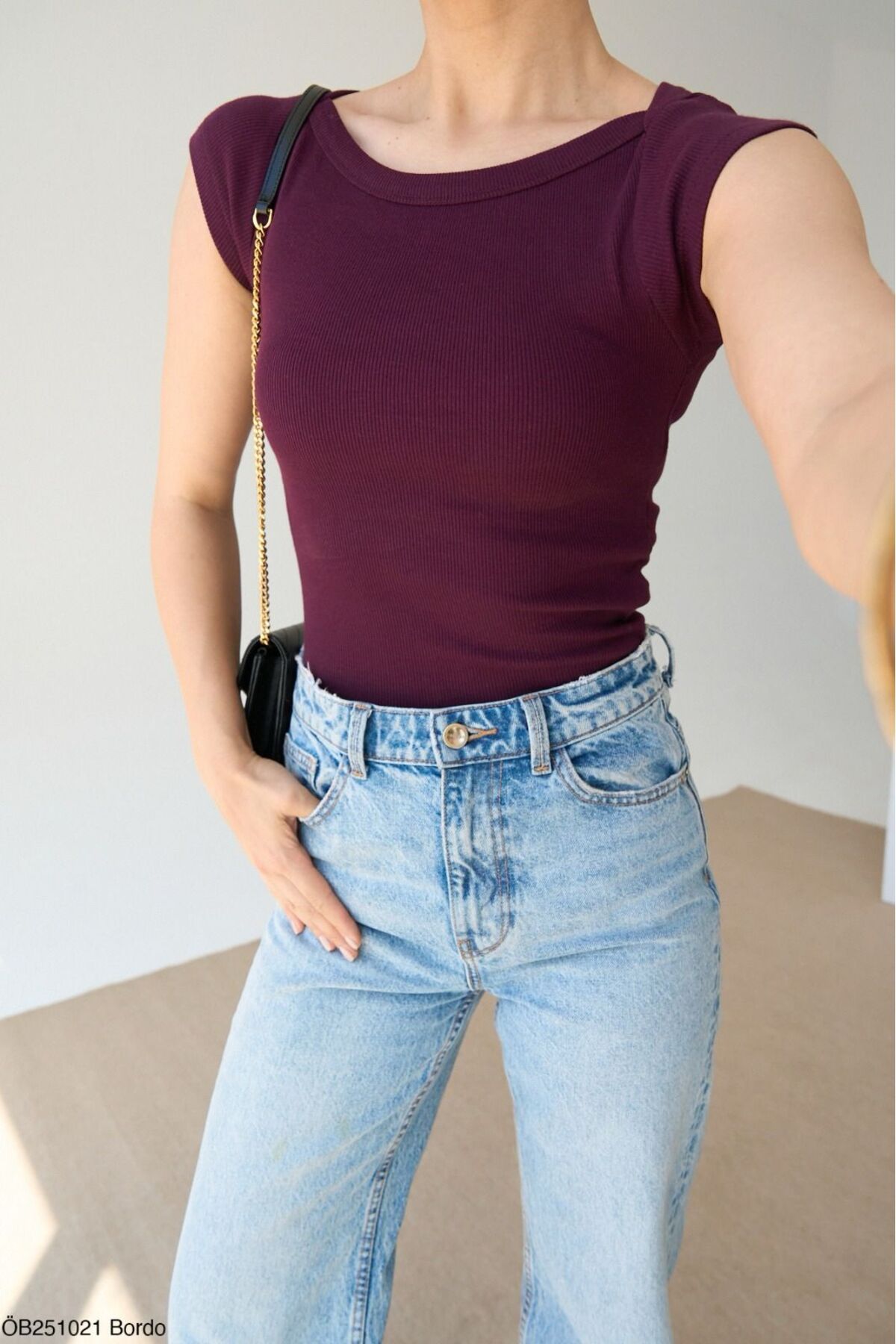 Lupies Kadın Kayık Yaka Örme Body