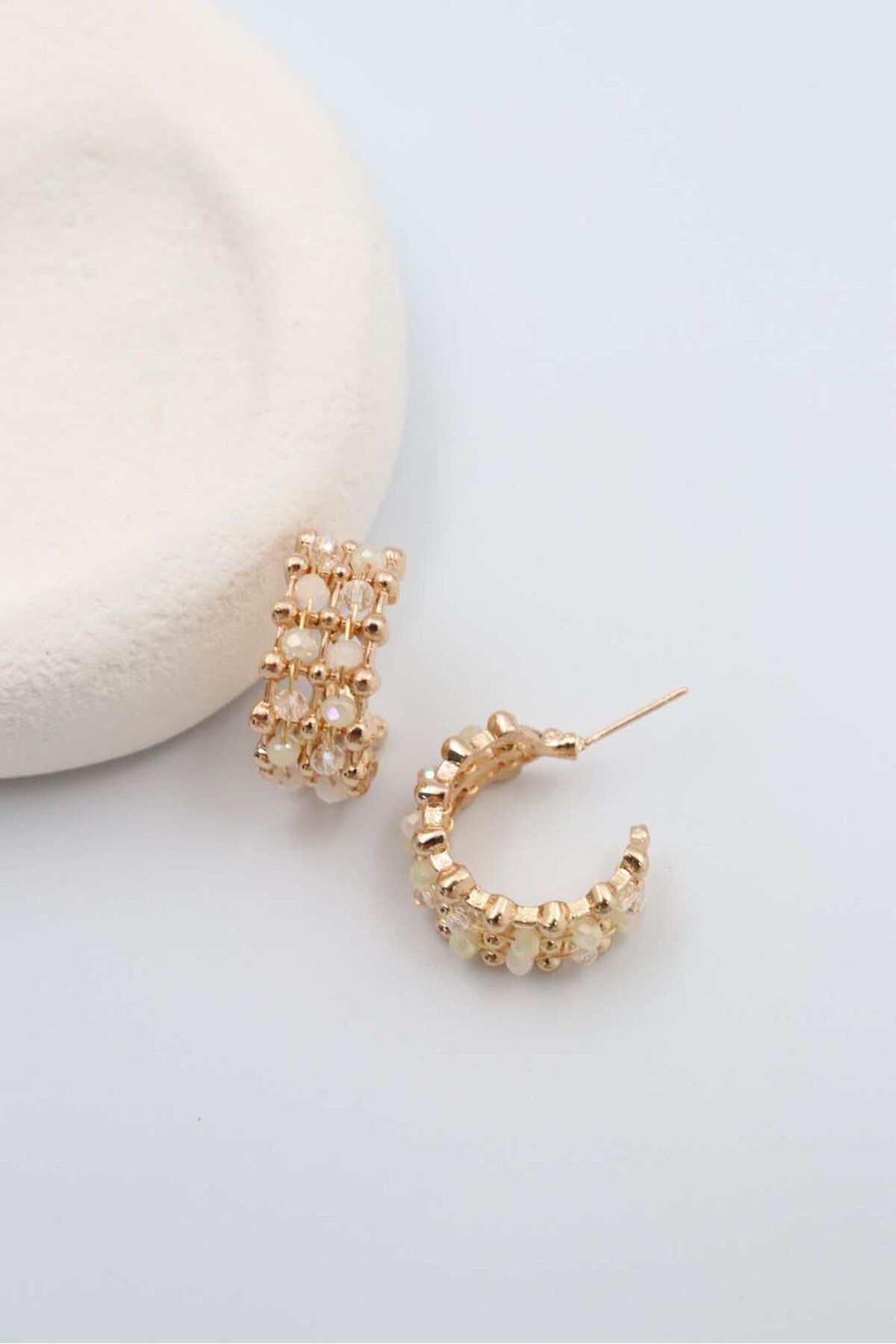 BY CANSU ACCESSORİES Emanuele Gold Küpe