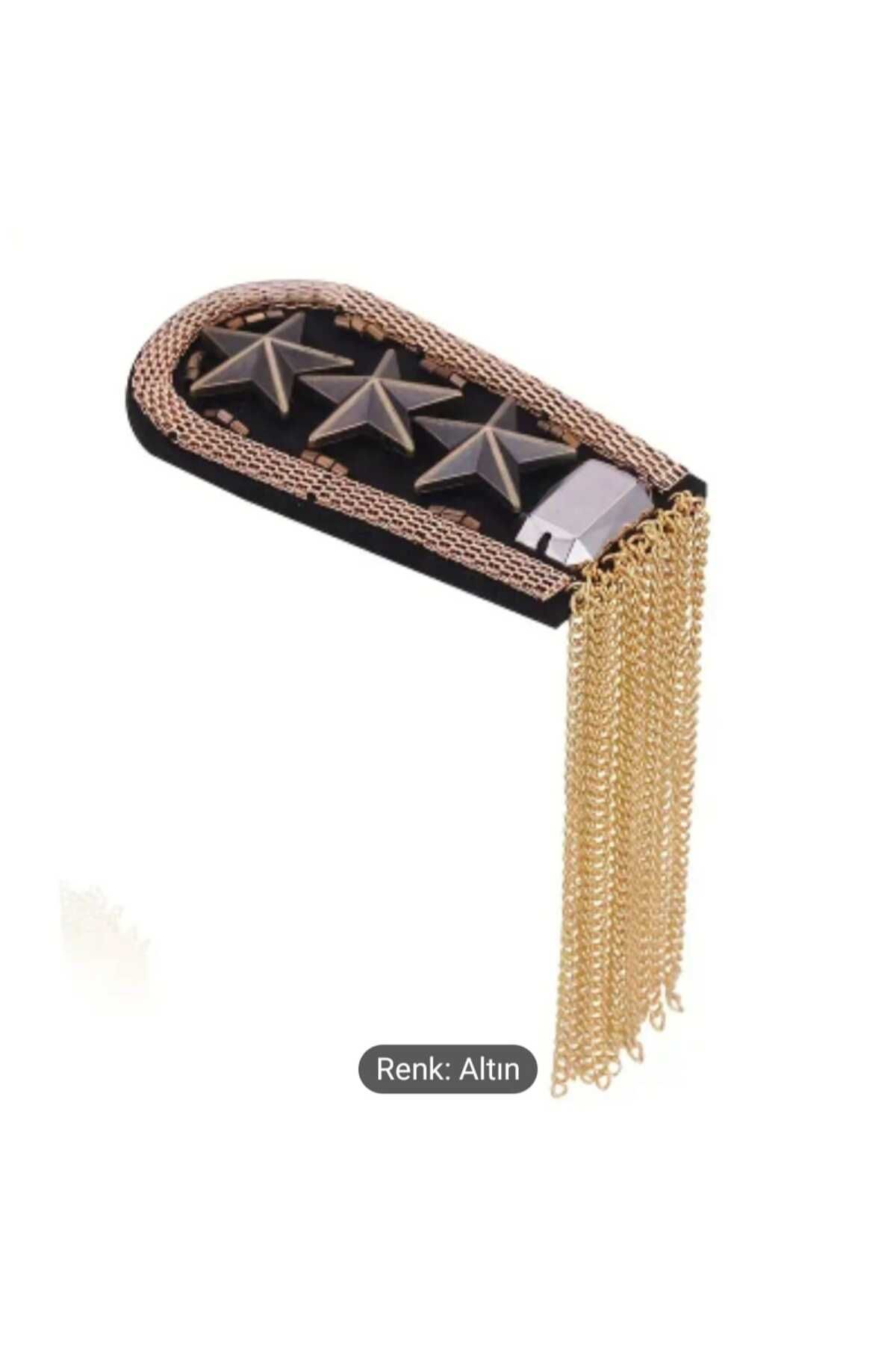 kho military design 7.5x4 cm. Military Fashion Omuz Apolet (Gold Renk) 1 Adet