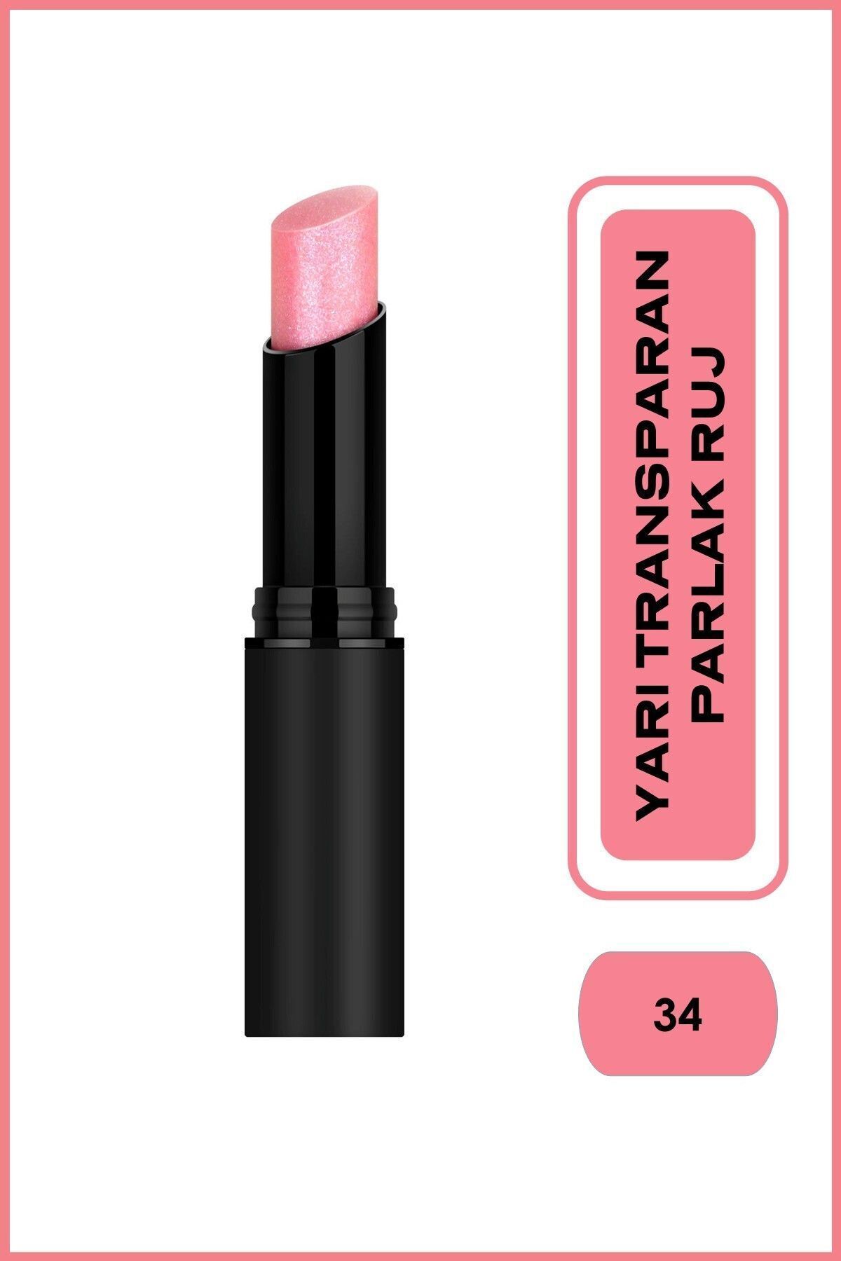 Sheer Shine Stylo Lipstick - 34 - Yarı Transparan Parlak Ruj