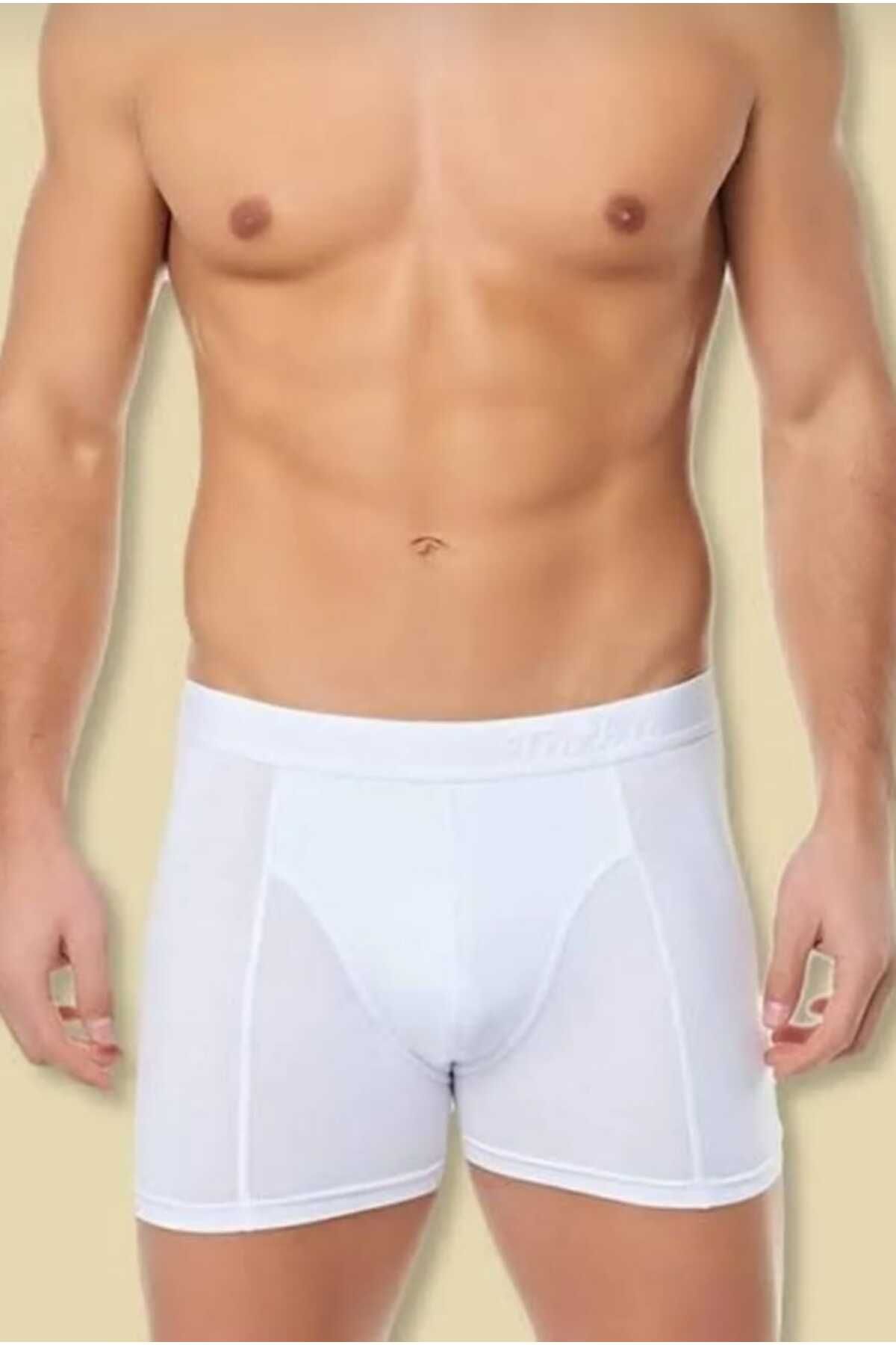 H&S STORE tutku erkek elastan boxer 6 lı beyaz renkli kaliteli ve rahat