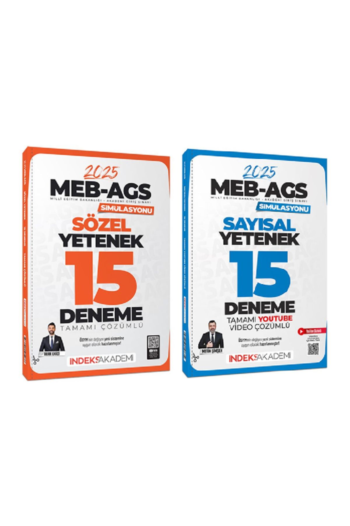 İndeks Akademi İndeks 2025 MEB-AGS Simülasyonu Sayısal + Sözel Yetenek 30 Deneme 2 li Set İndeks Akademi