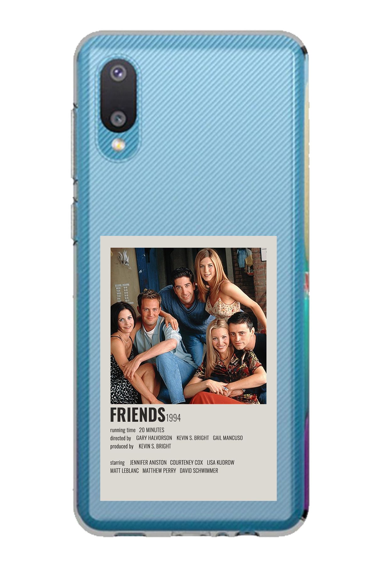 TechTree Galaxy A02 Uyumlu Friends Mini Poster Tasarımlı Şeffaf Silikon Kılıf