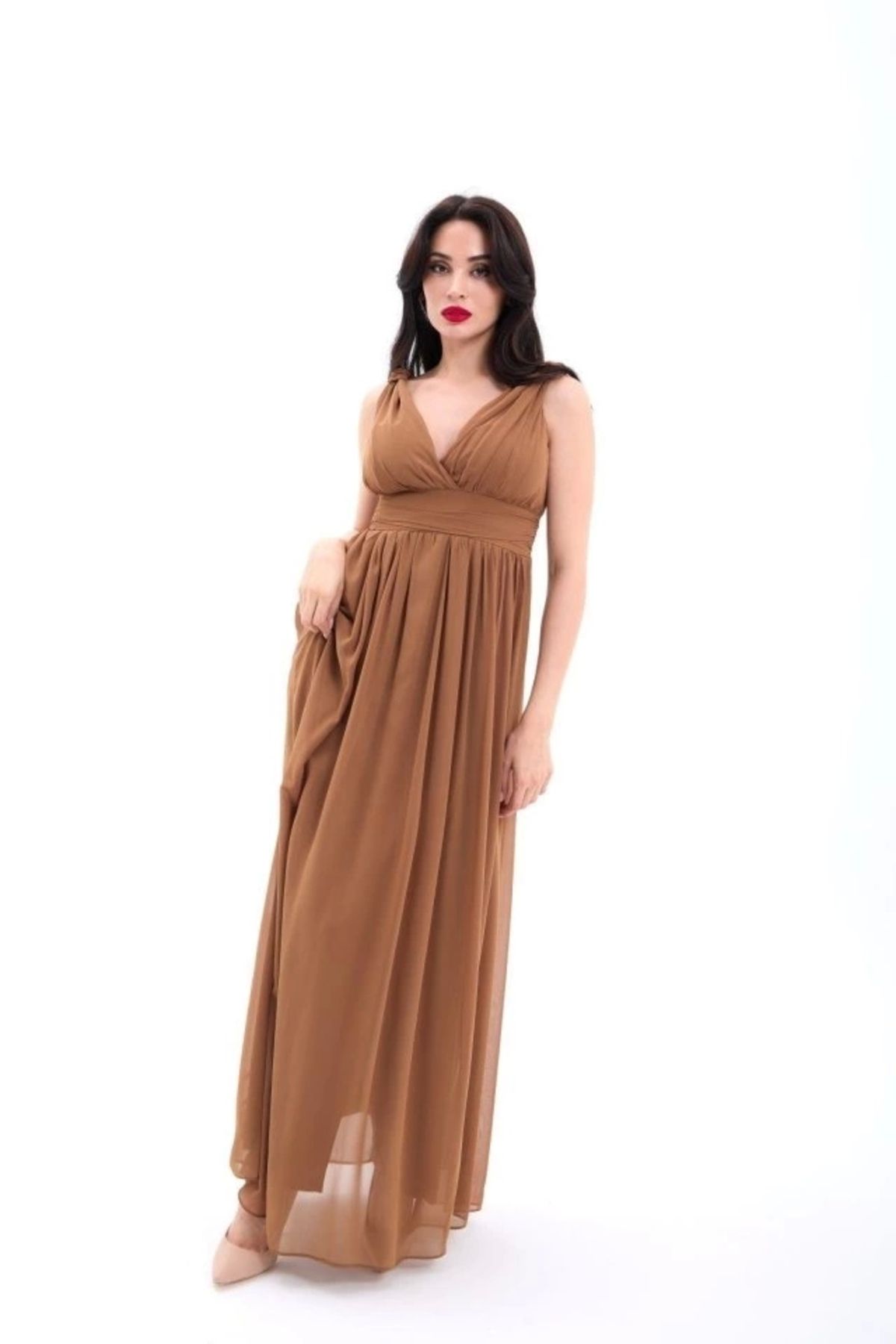 nedo7 4662 ELBİSE-KAHVE