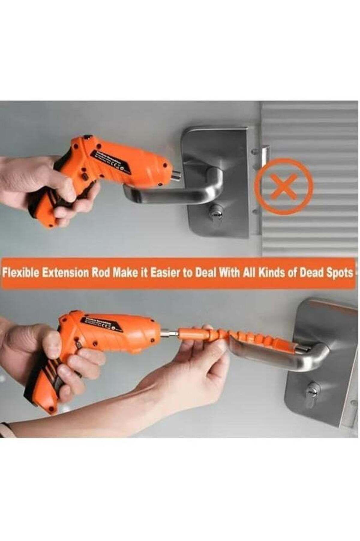 Denx-Drill Driver Kit Mini Adjustable Cordless Rechargeable Electric Screwdriver Set For Diy Project 4