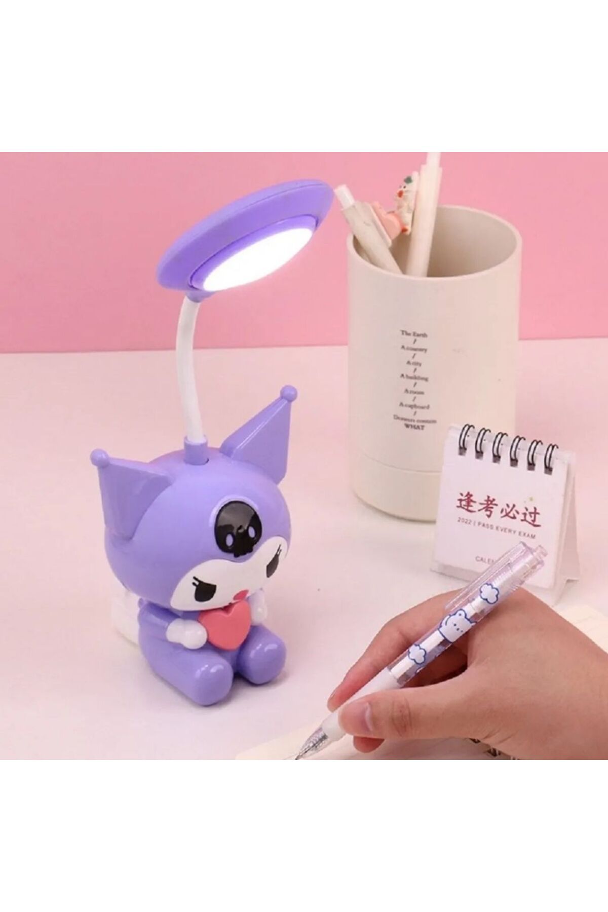 Çılgıntrend Sanrio Kawai Kuromi Led Şarzlı Çocuk Odası Masa Lambası
