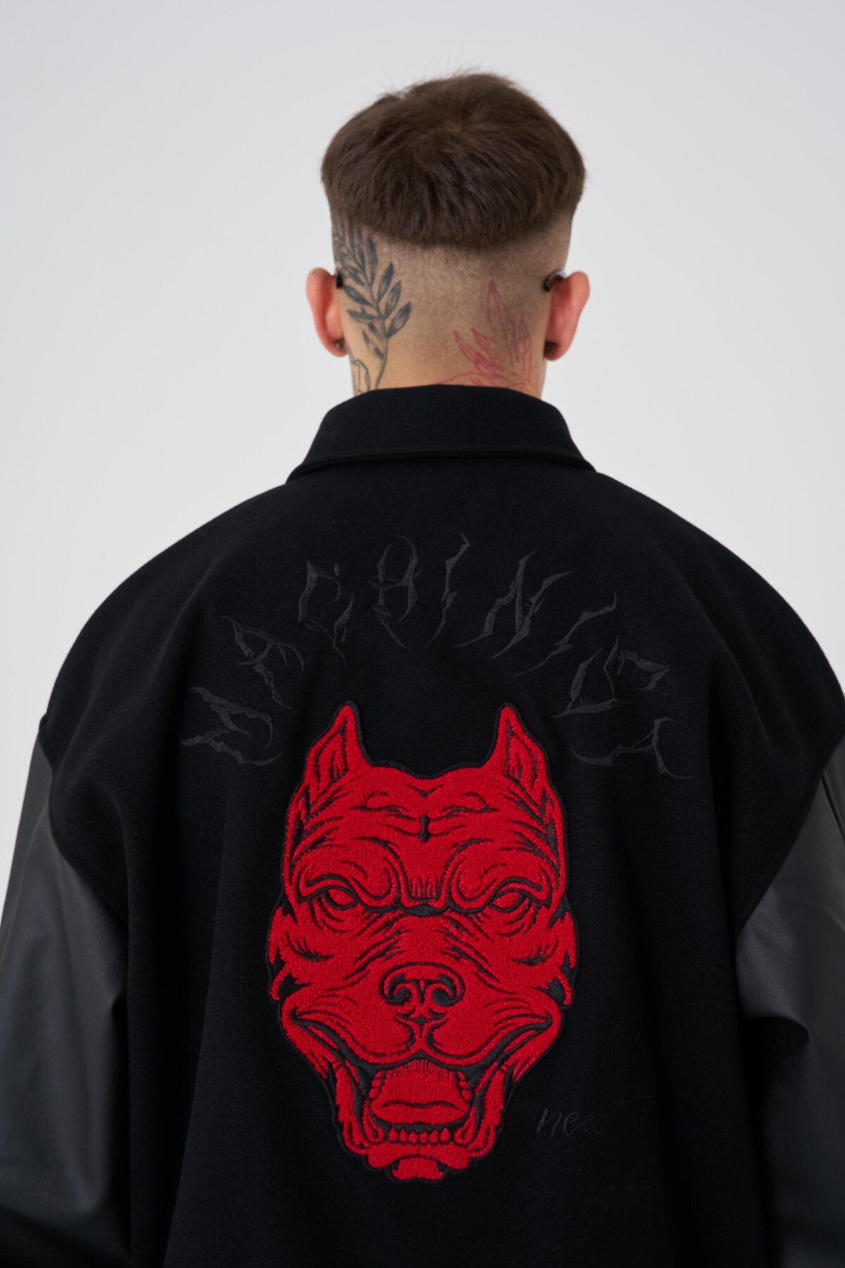 Machinist Erkek No Need To Fear Oversize Bomber Ceket BLACK