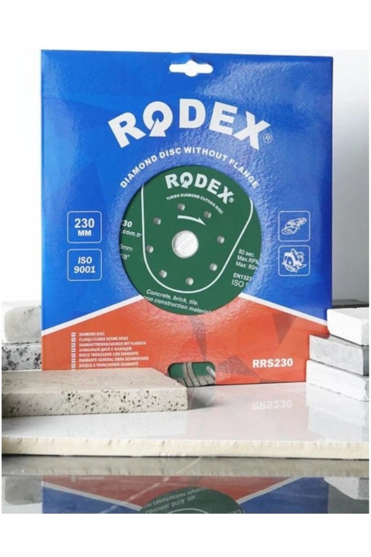 Rodex TURBO ELMAS KESME DİSKİ 230MM RRS230