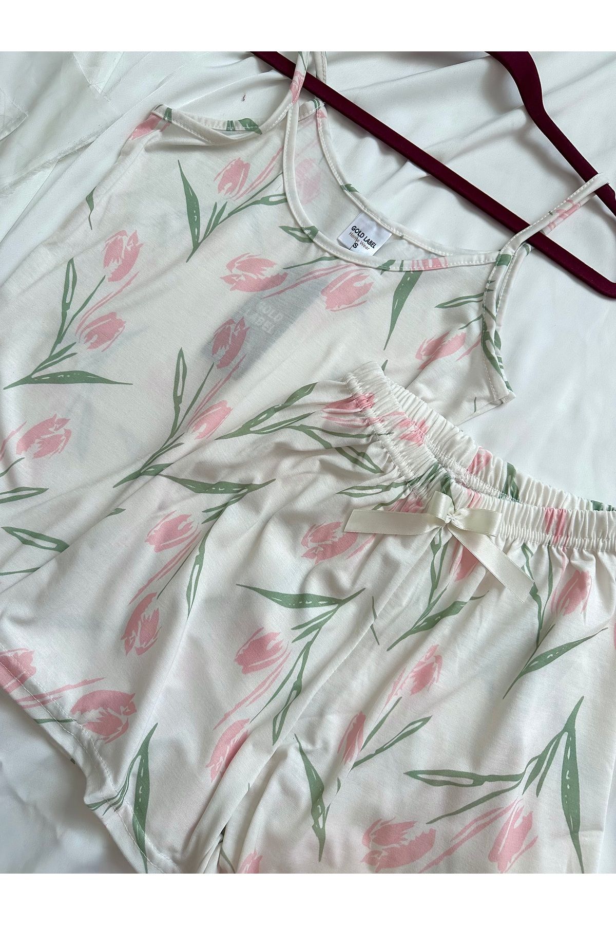 MODA Pinterest Modeli Şort-Atlet Pijama Takımı