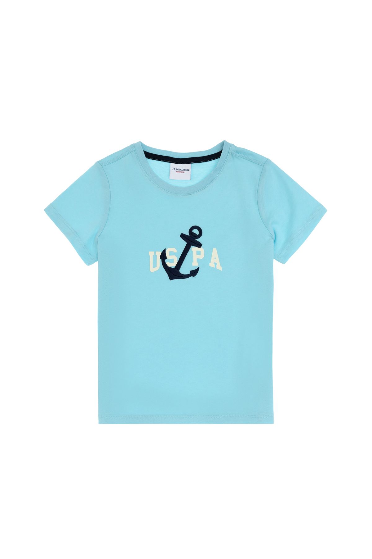 U.S. Polo Assn.-Boy's Aqua Crew Neck T-Shirt 50307298-Vr007 2