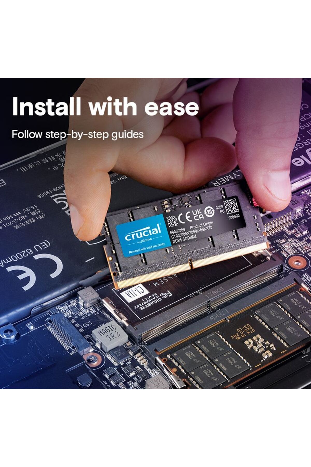 Crucial-64Gb Ddr5-5600 Sodimm Cl46 Notebook Ram Memory Ct64G56C46S5 5