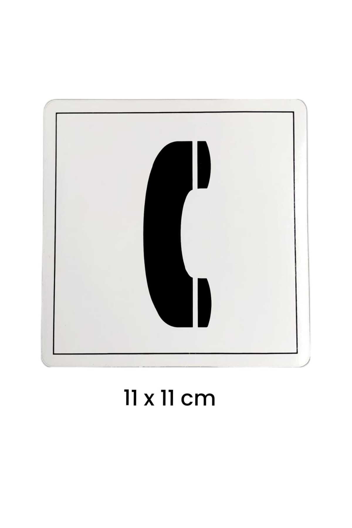 Aplı TELEFON STİCKER 11 x 11 cm (kağıt baskı) 1 ADET