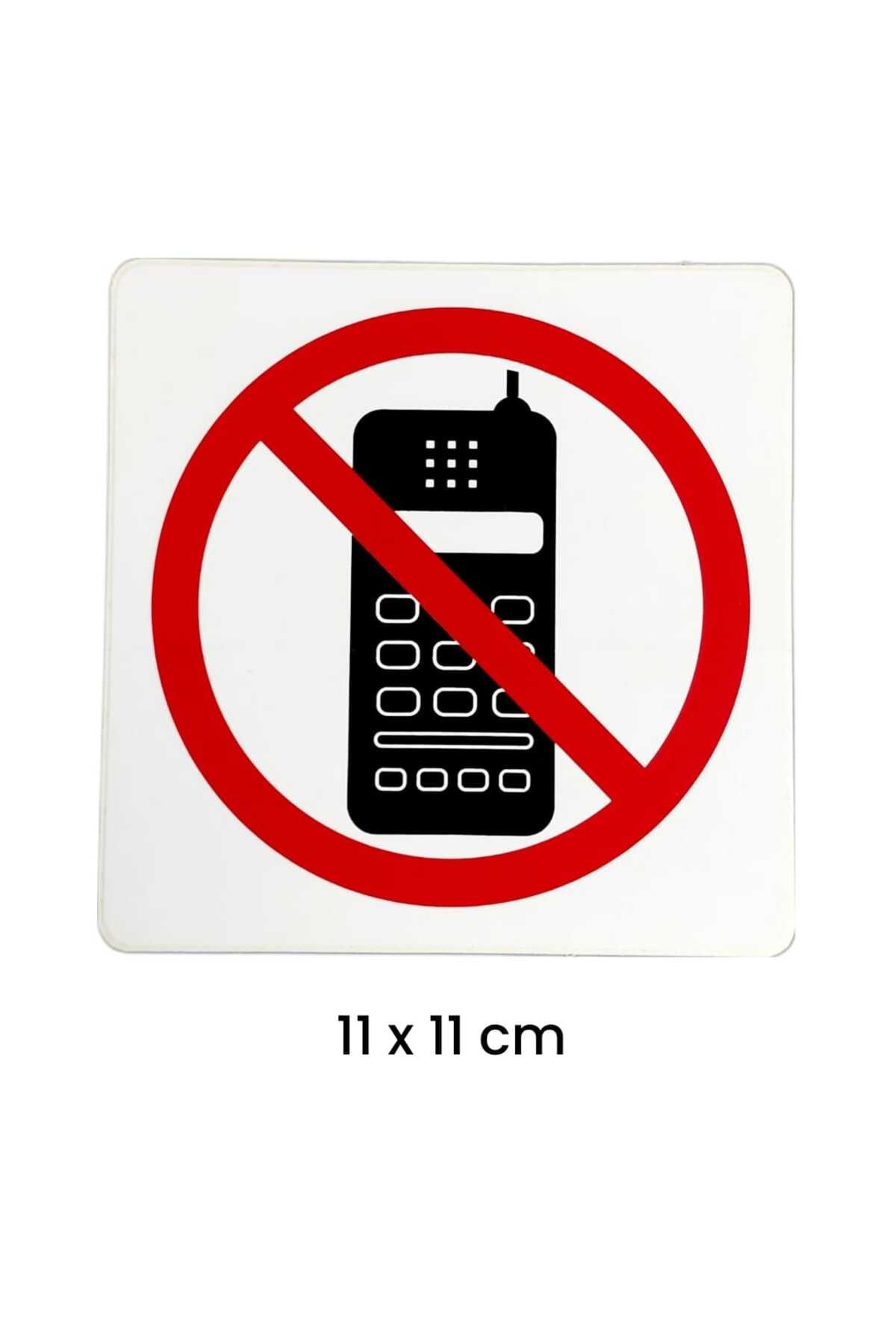 Aplı CEP TELEFONU KULLANMAK YASAKTIR STİCKER 11 x 11 cm (kağıt baskı) 1 ADET