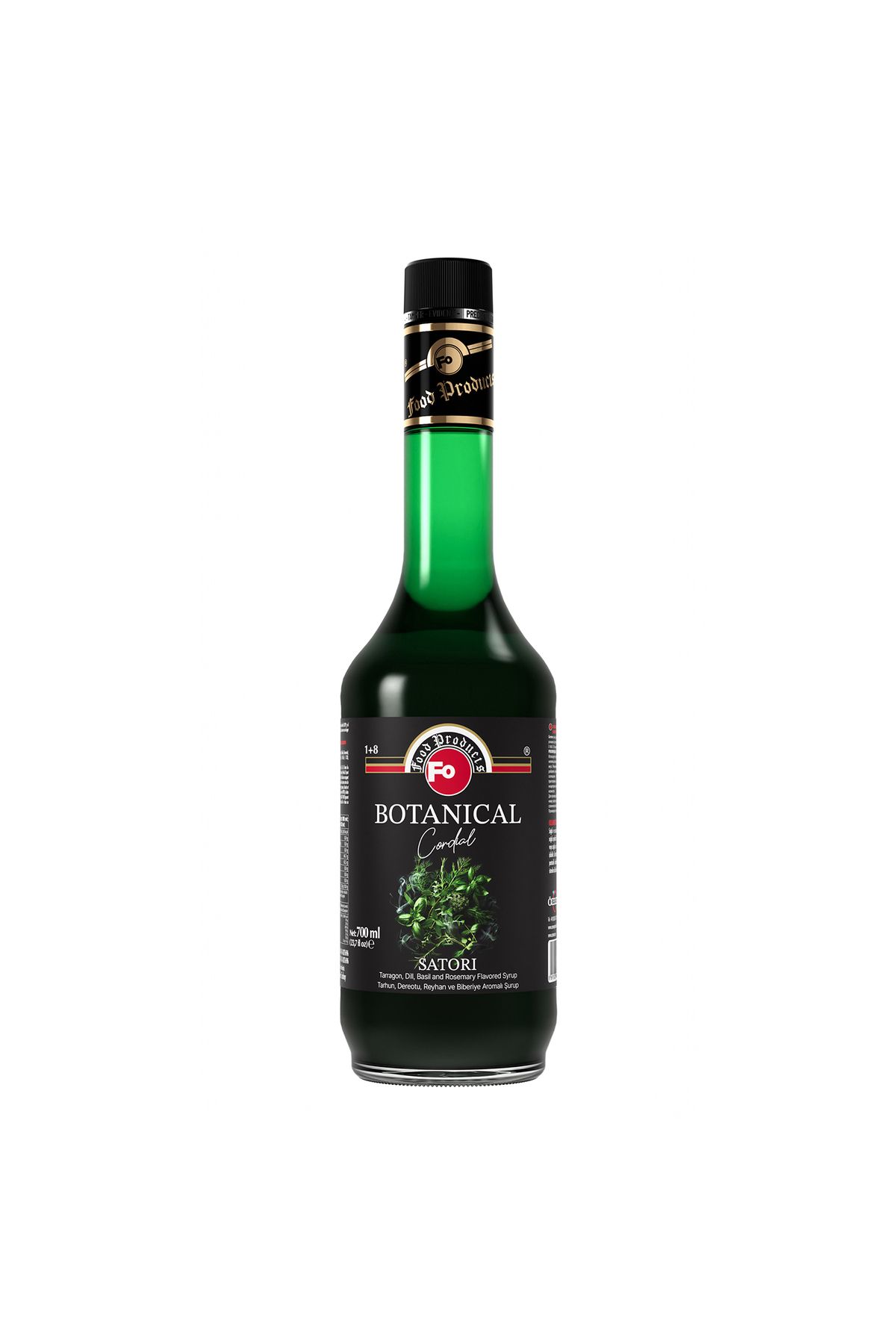 FO Satorı (BOTANİCAL CORDİAL) - Tarhun, Dereotu, Reyhan Ve Biberiye Aromalı Şurup 700ml