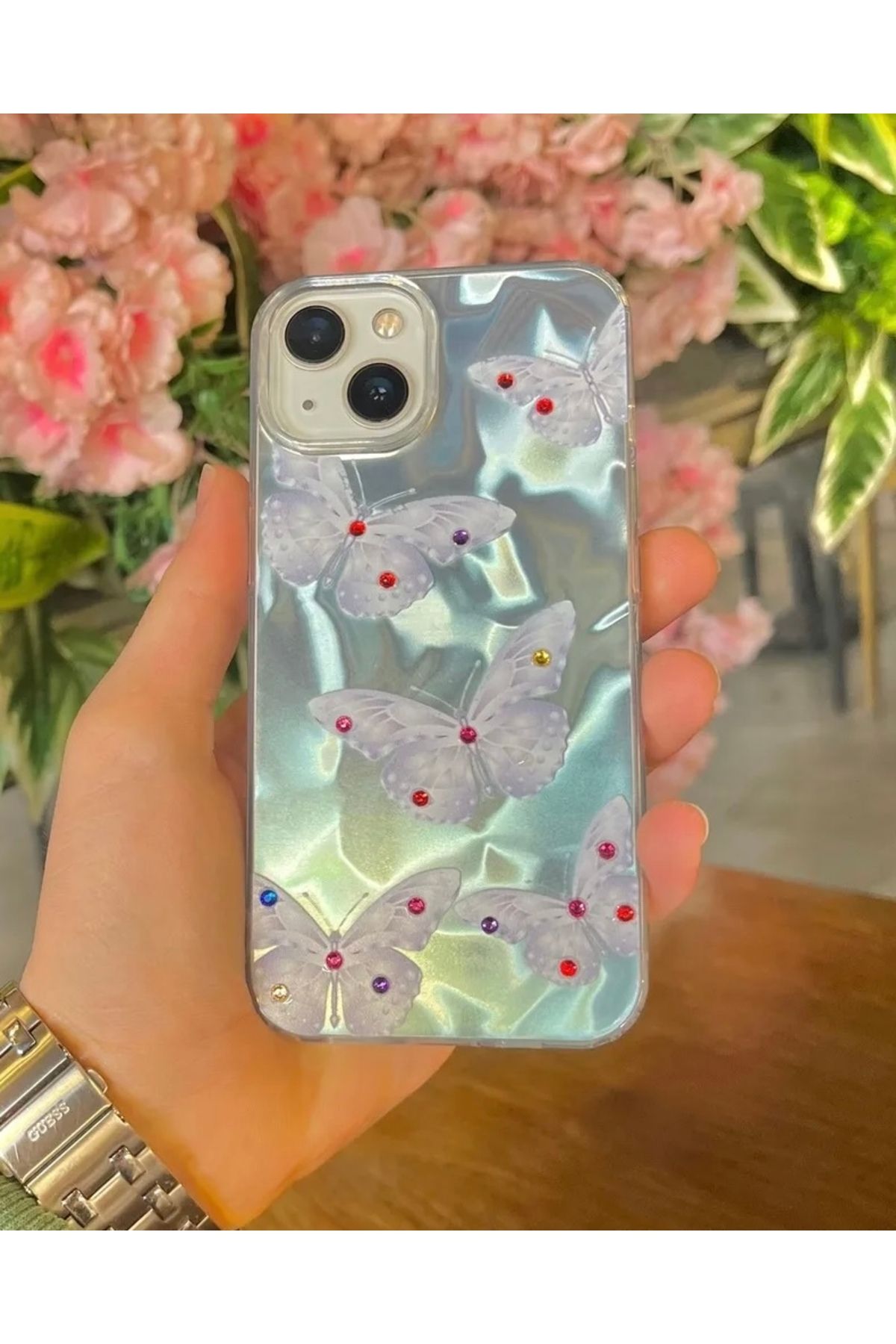 Seres CASE İphone 13/14/15 Uyumlu Taşlı Desenli Kılıf