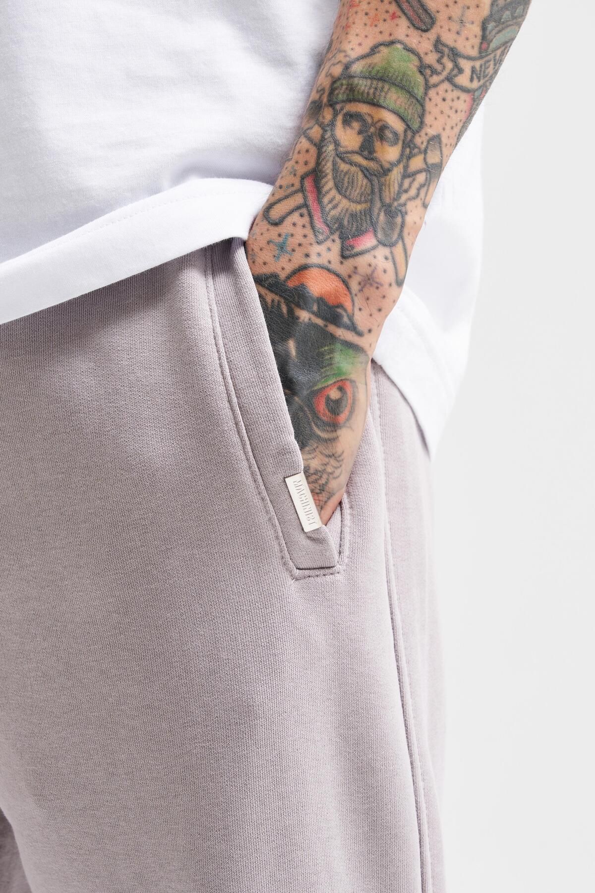 Machinist-Men's Basic Jogger Relaxed Gray Sweatpants 4