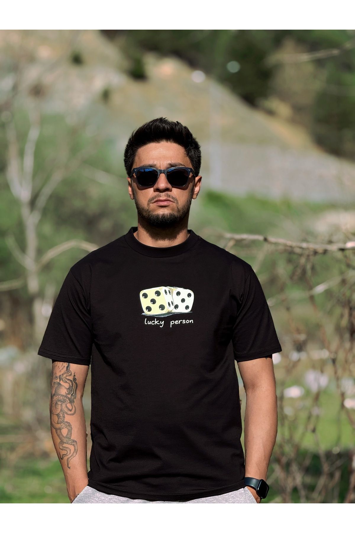 Store Unisex Regular Tişört - Şanslı Bi' Tip