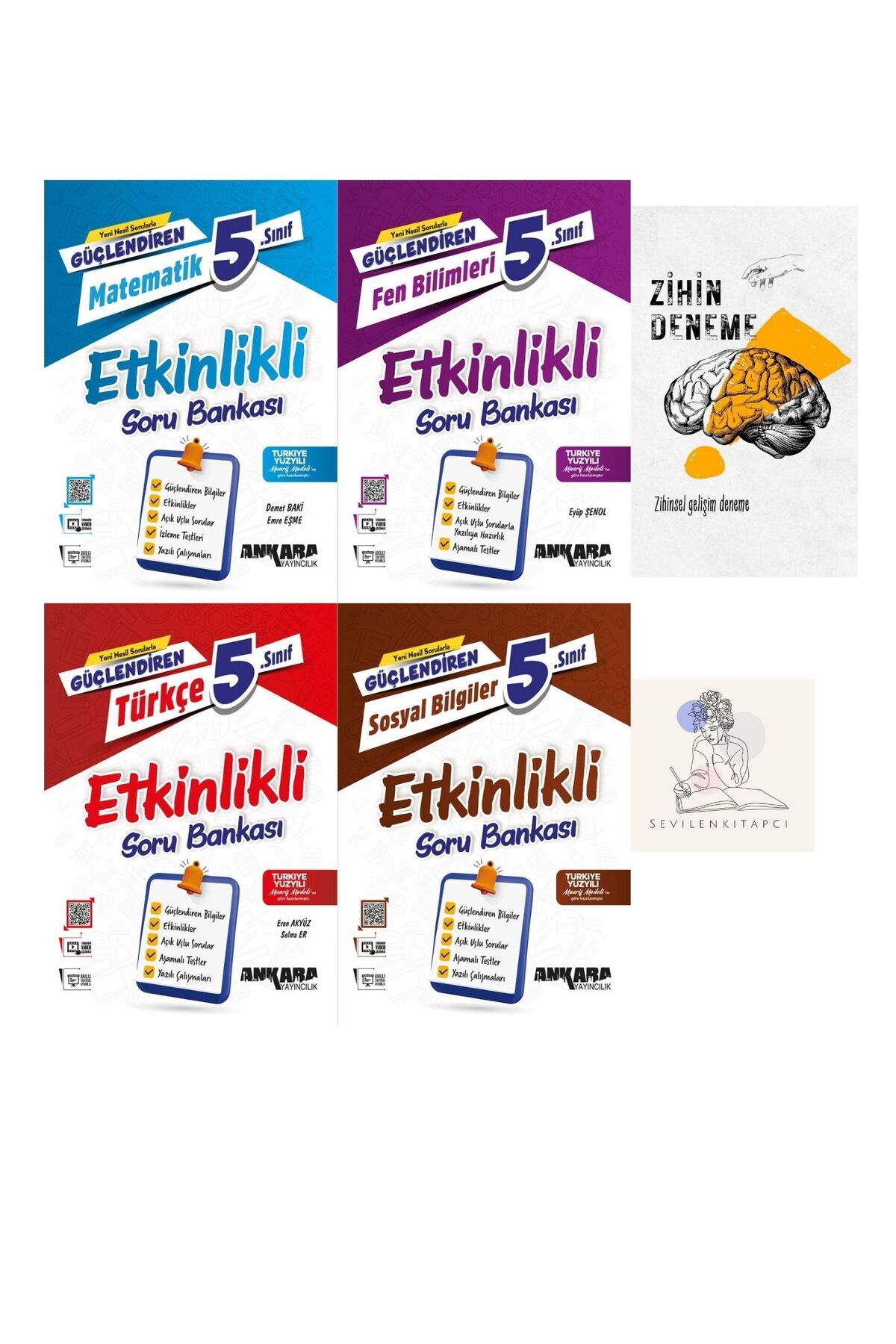 Ankara Yayıncılık ANKARA 5.SINIF GÜÇLENDİREN M-F-T-S ETKİNLİKLİ SORU BANKASI-ZİHİNDENEME-KAR1124