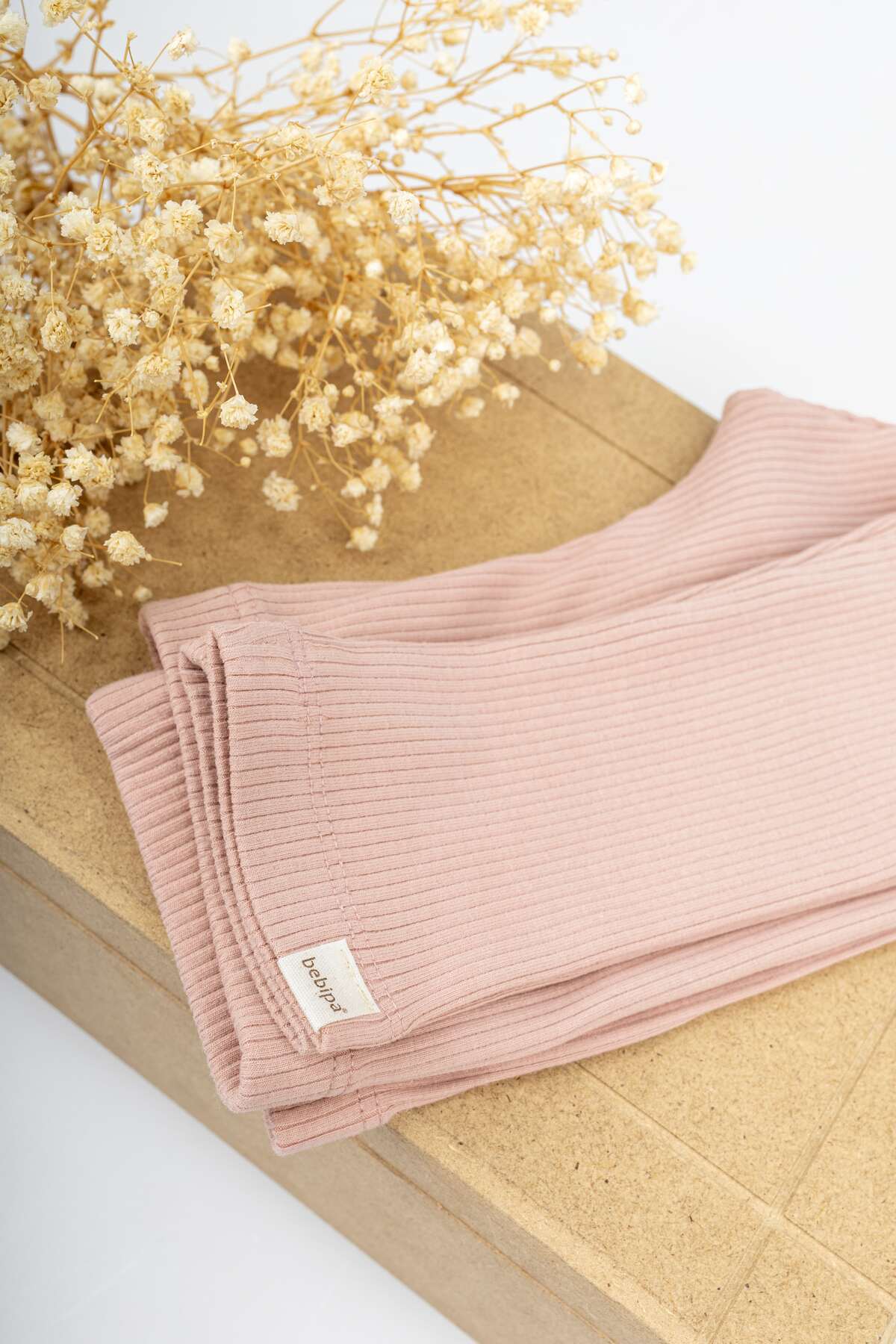 BEBİPA Fitilli Bebek Tayt 0-2 Yaş Pudra fotoğrafı 3 (önizleme)