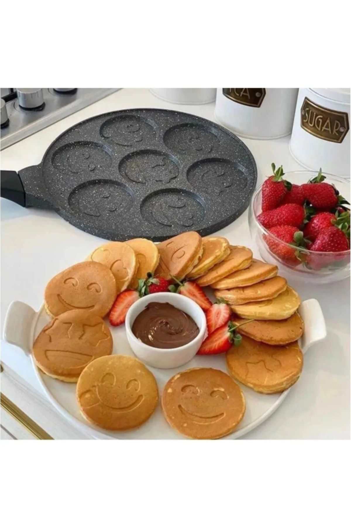 prokitchen Granit Yüz Emojili Pankek Tava 28 Cm