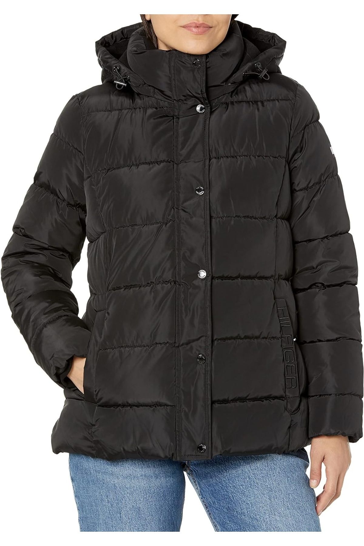 Tommy Hilfiger Kadın Mont Tw2mp110-blk