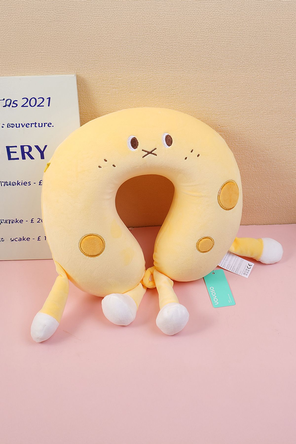 YOYOSO-Pernă Cheese Memory Foam tip U Galben 1