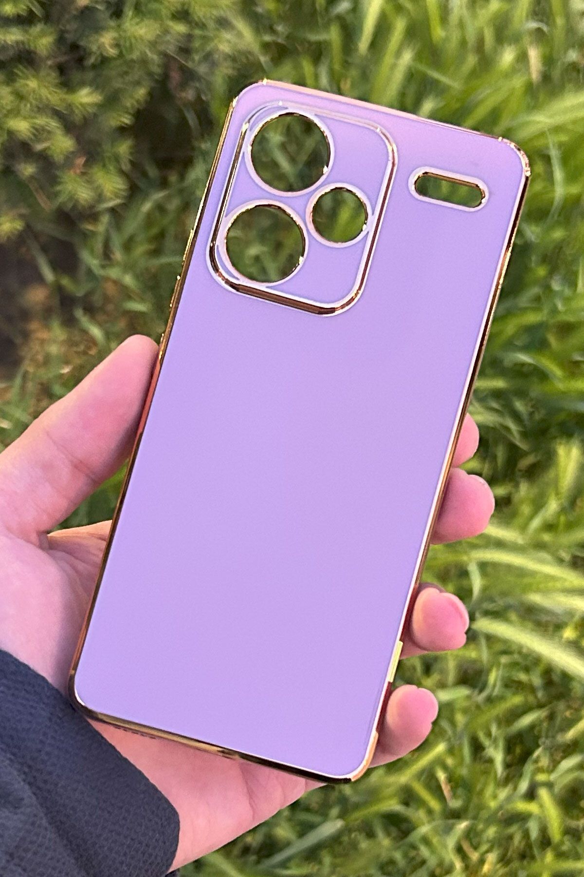 CEPSTOK Xiaomi Redmi Note 13 Pro Plus 5G Kılıf Kenar Detaylı Yumuşak Parlak Silikon