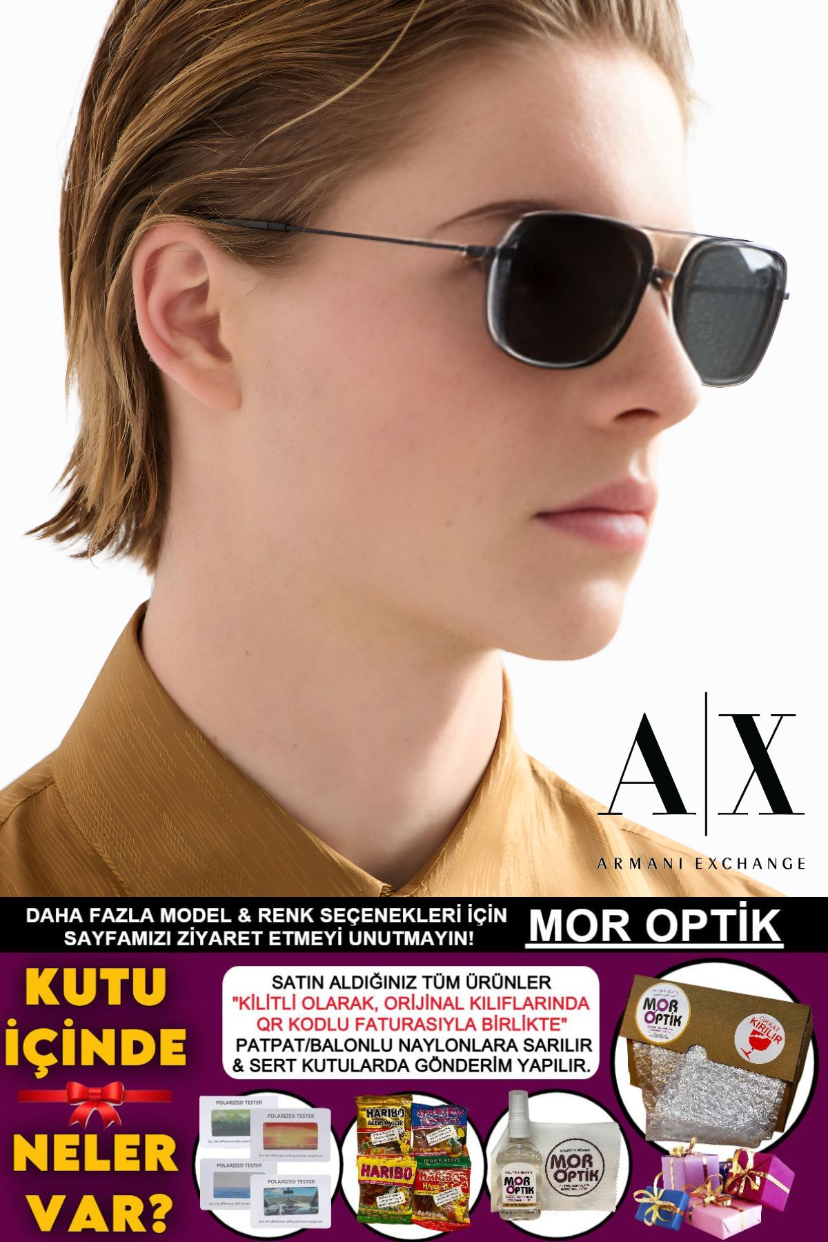 Emporio Armani EA2162 3001/87 54-21-145 3N "DOUBLE BRİDGE" UNİSEX