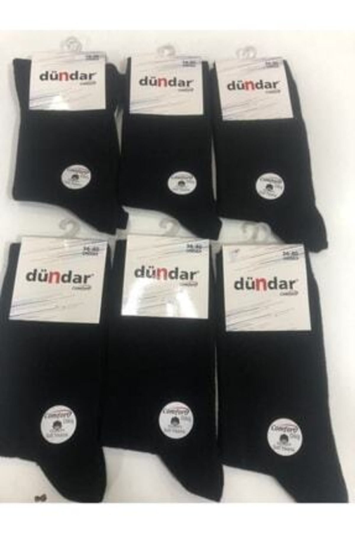 Pardon Garson Comfort Unisex Çorap Siyah 12'Li