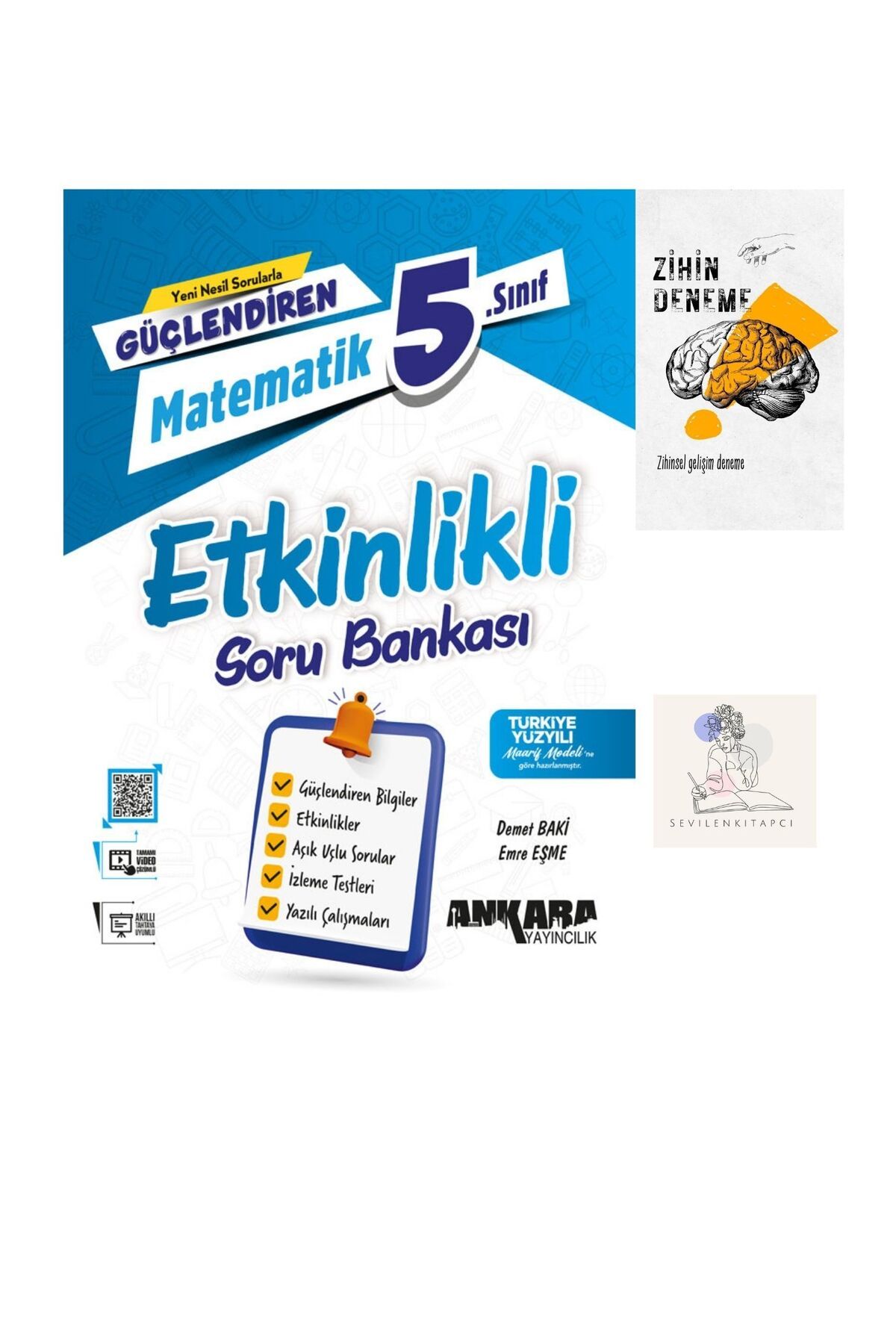 Ankara Yayıncılık ANKARA 5.SINIF MATEMATİK ETKİNLİKLİ SORU BANKASI-ZİHİNDENEME-KAR435