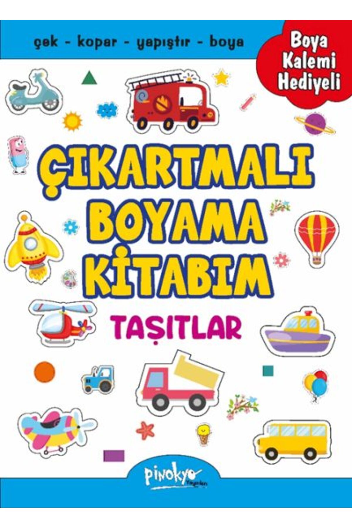 Destek Yayınları Çıkartmalı Boyama Taşıtlar