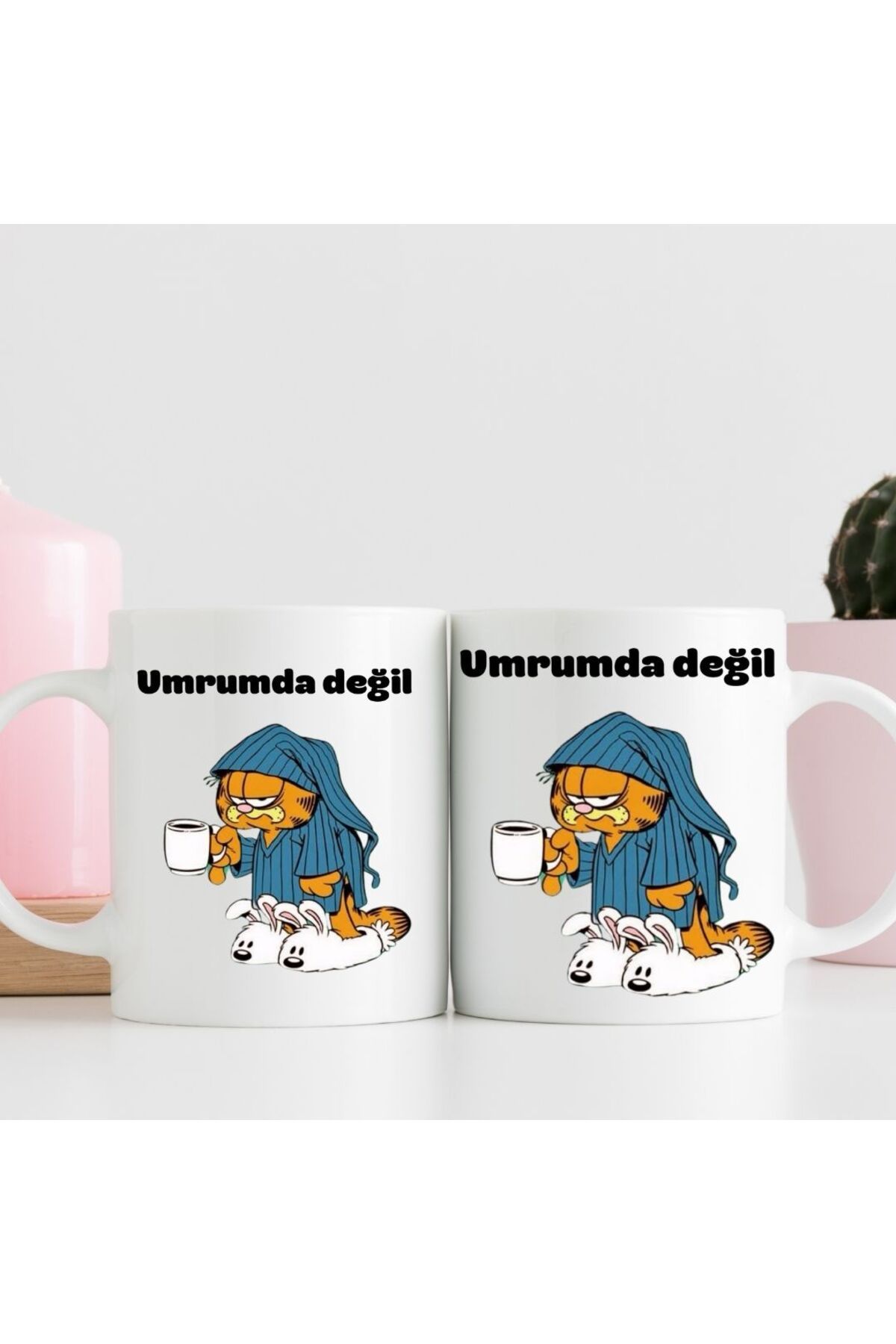 gifttime Umrumda Değil Tasarımlı Hediye Kupa Bardak