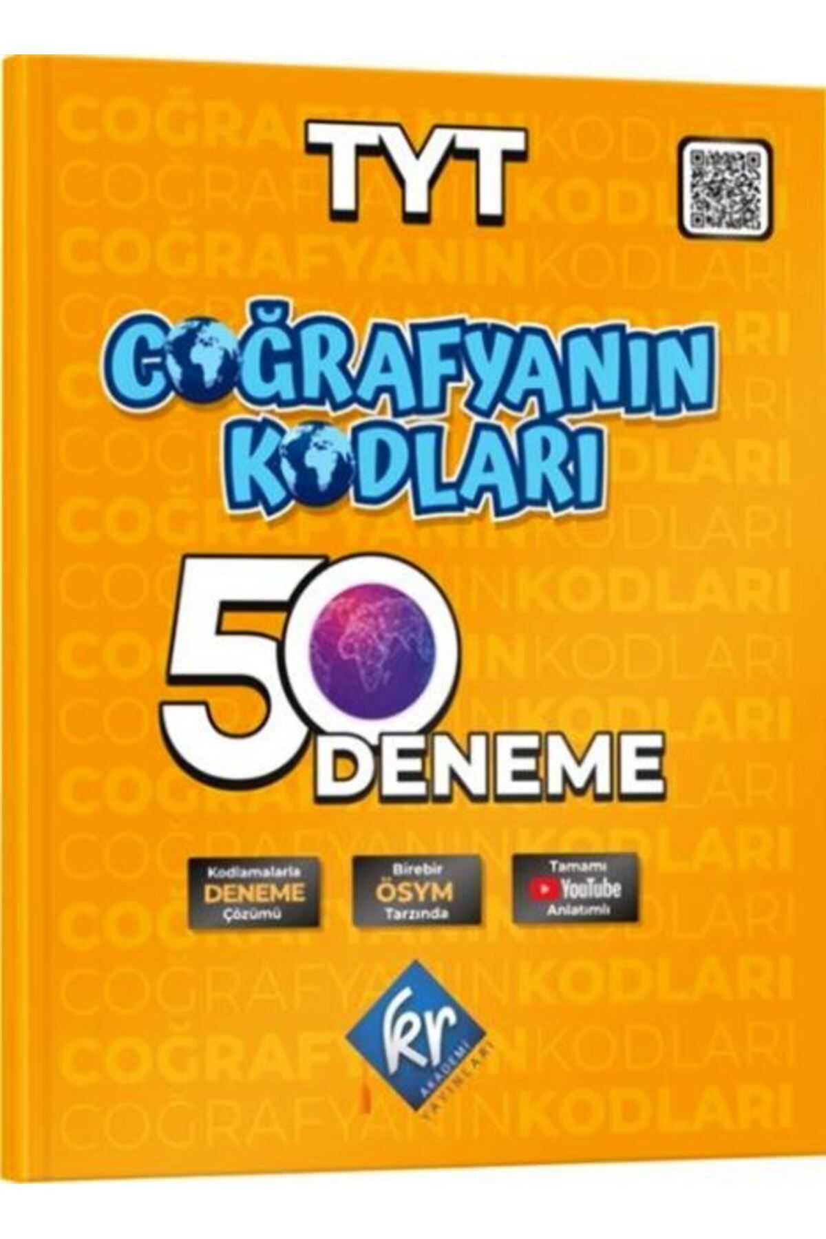 KR Akademi Yayınları TYT Coğrafyanın Kodları Coğrafya Çözümlü 50 Deneme