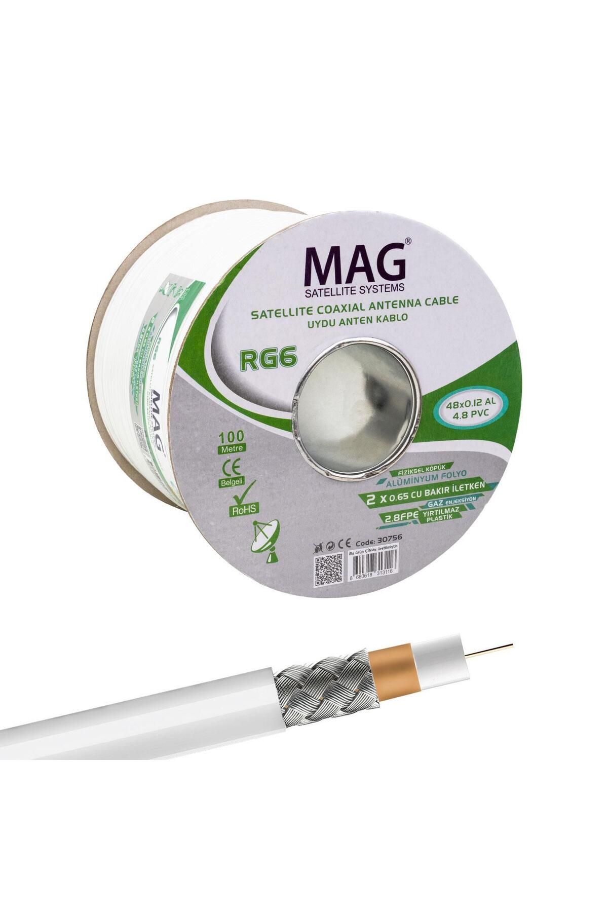 MAG RG59 Fa Mini Dual Bitişik Kablo 100 Metre