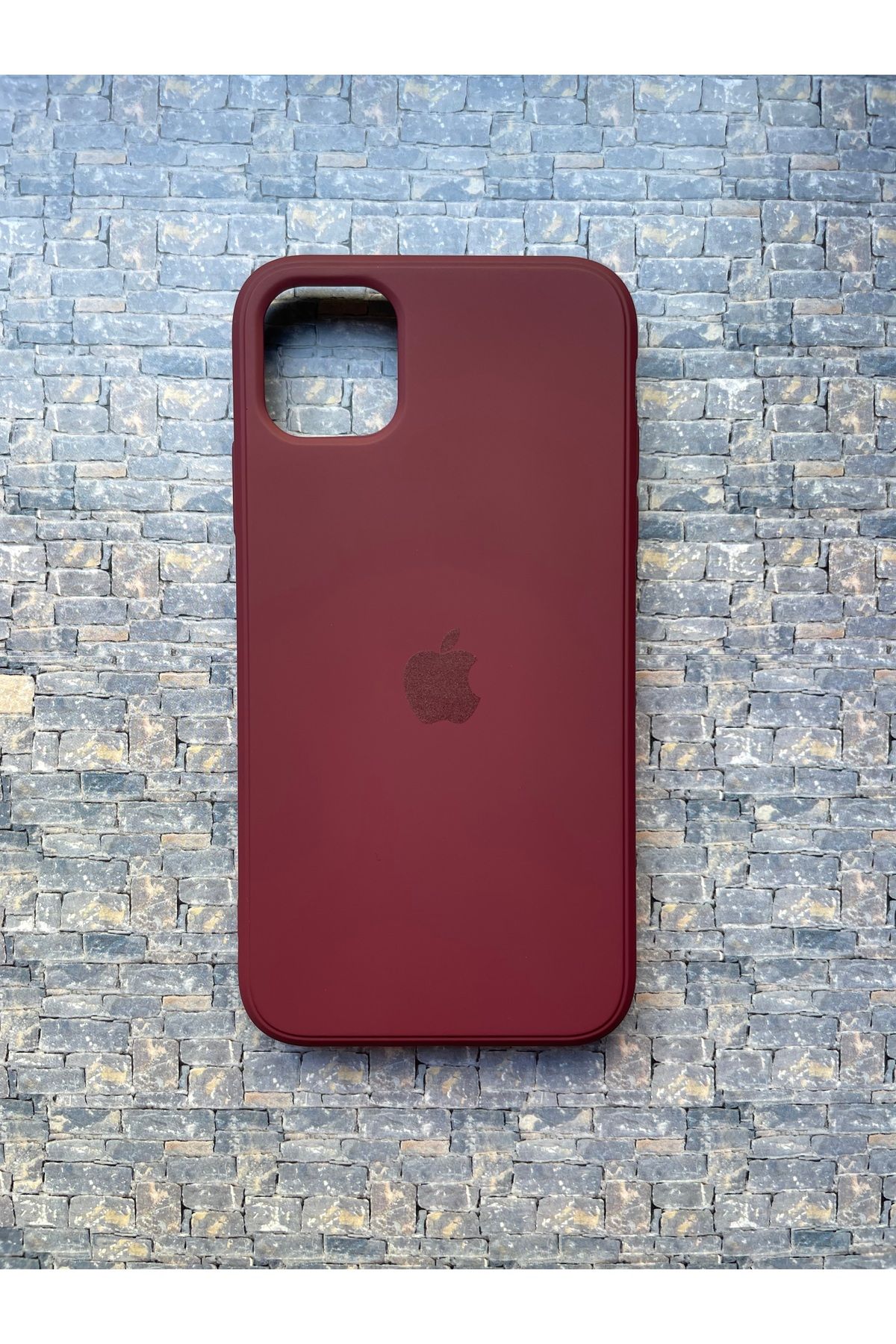 BCNCASE İphone 11 PRO Logolu Telefon Kılıfı Yumuşak Silikon Kauçuk İçi Kadife Ince Kılıf ÇizilmezDayanıklı
