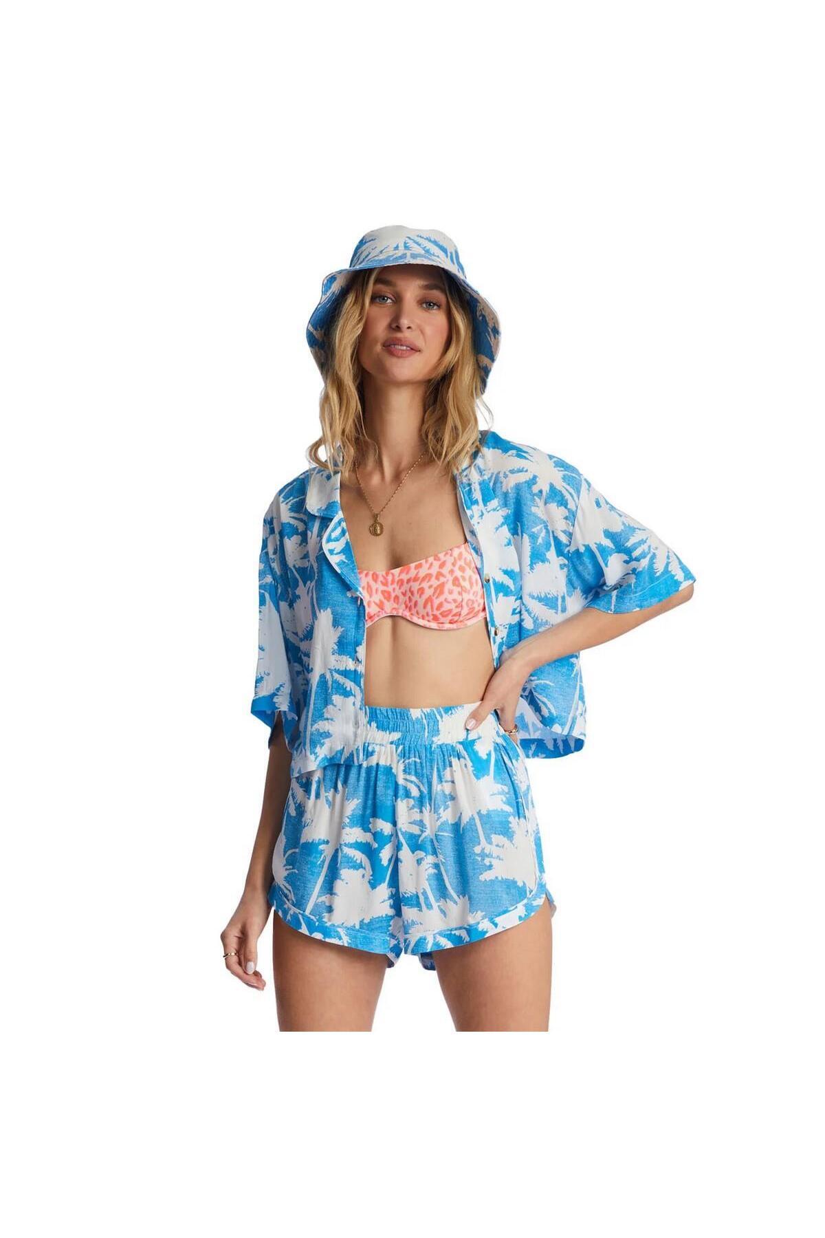 BİLLABONG ABJWT00403 Sun Is Shining Shirt Kadın Gömlek Mavi