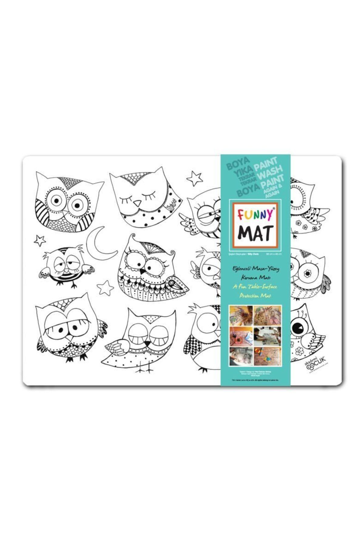 Destek Yayınları Funny Mat Şaşkın Baykuşlar 68x48cm