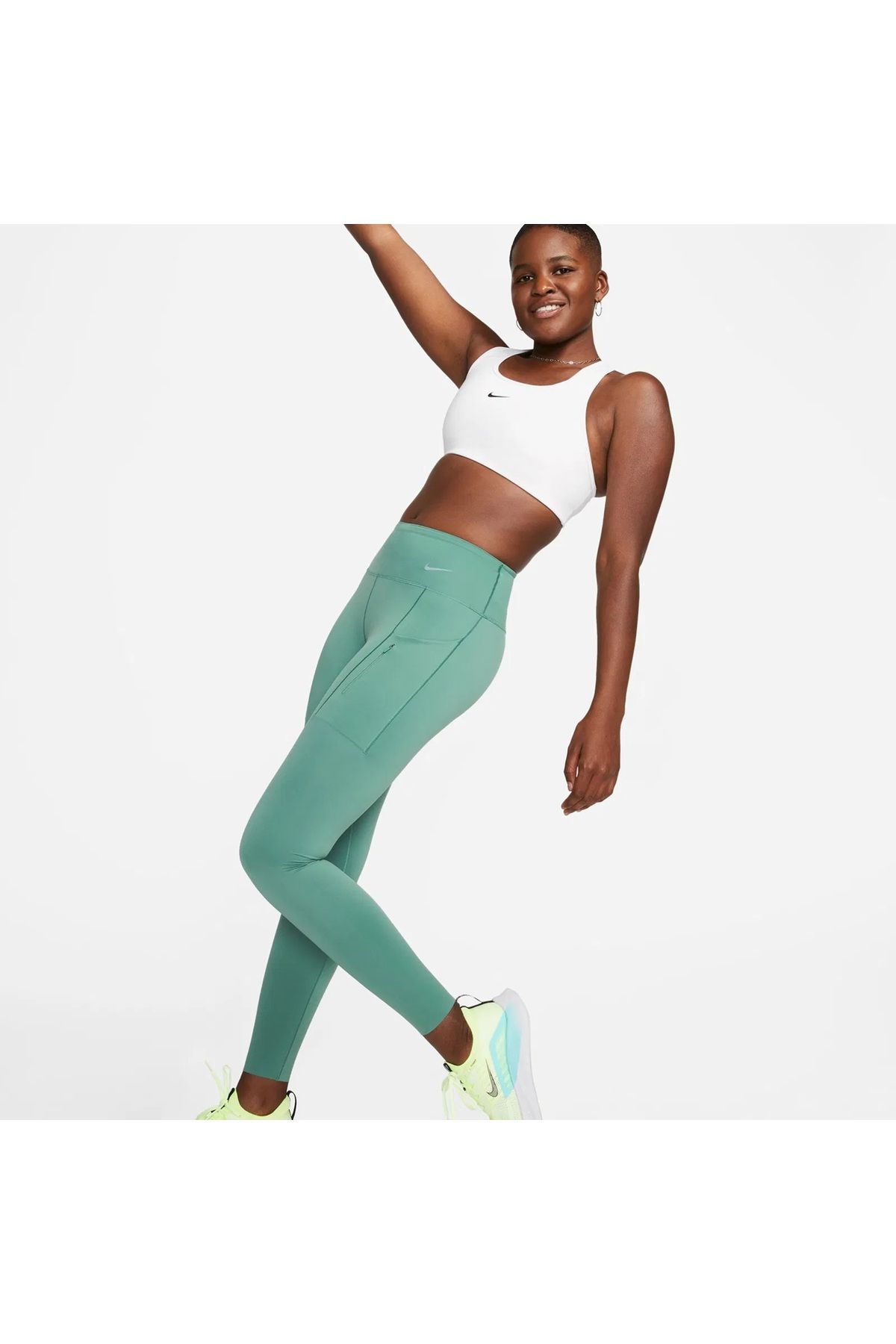 Nike Go Firm-Support Mid-Rise Full-Length Training Kadın Tayt