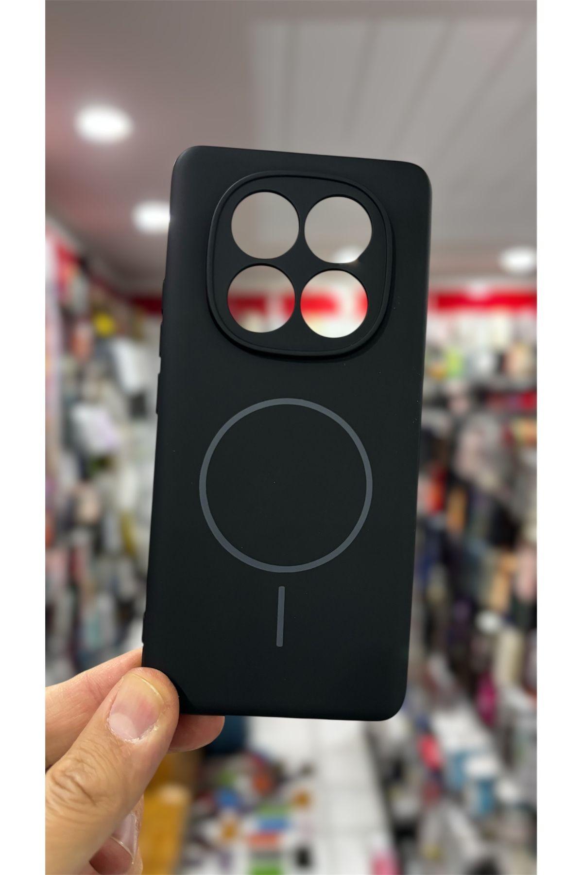 darkpower Xiaomi Redmi Note 14 Pro 5g Magsafeli Manyetik Şarjlı Darbe Emici Siyah Kılıf