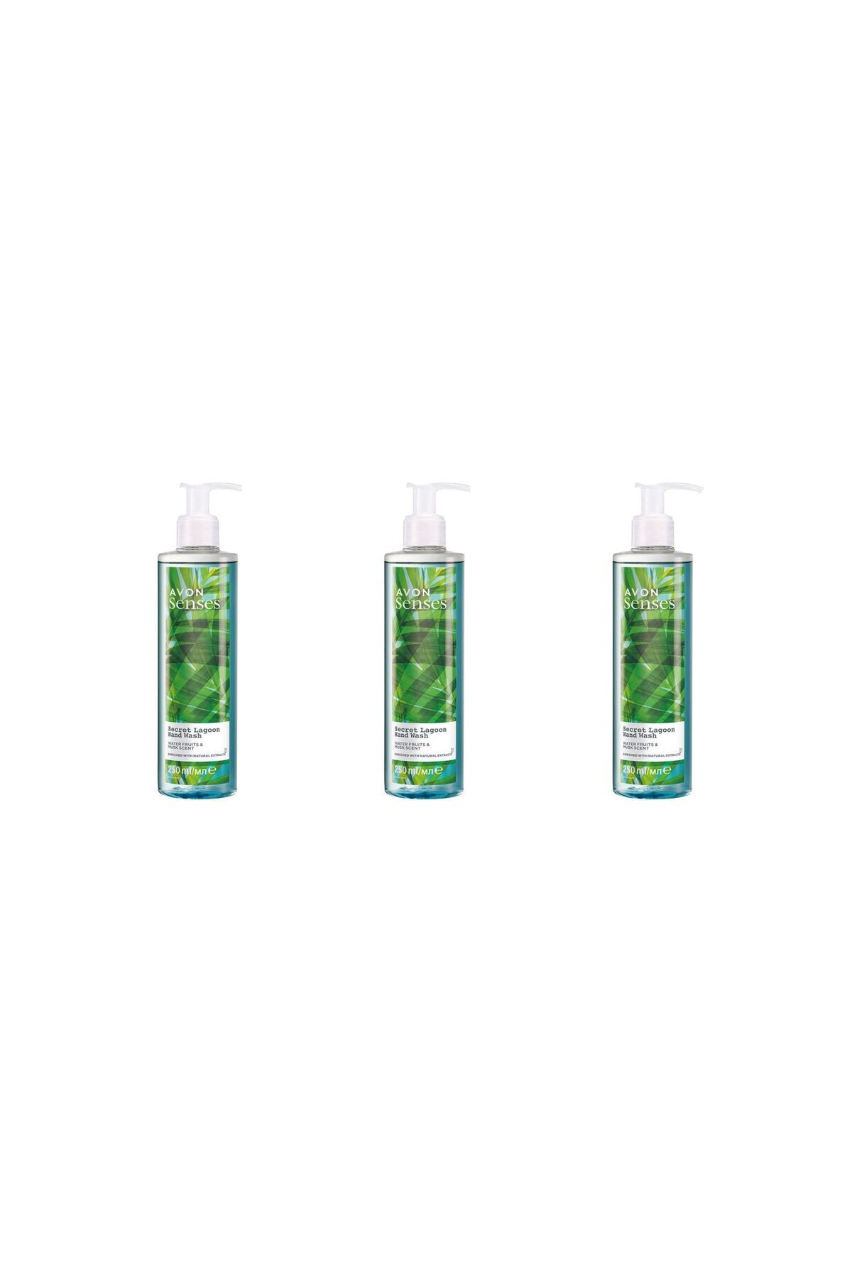 AVON-SENSES SECRET LAGOON HAND WASH 250Ml (Pack of 3) 1