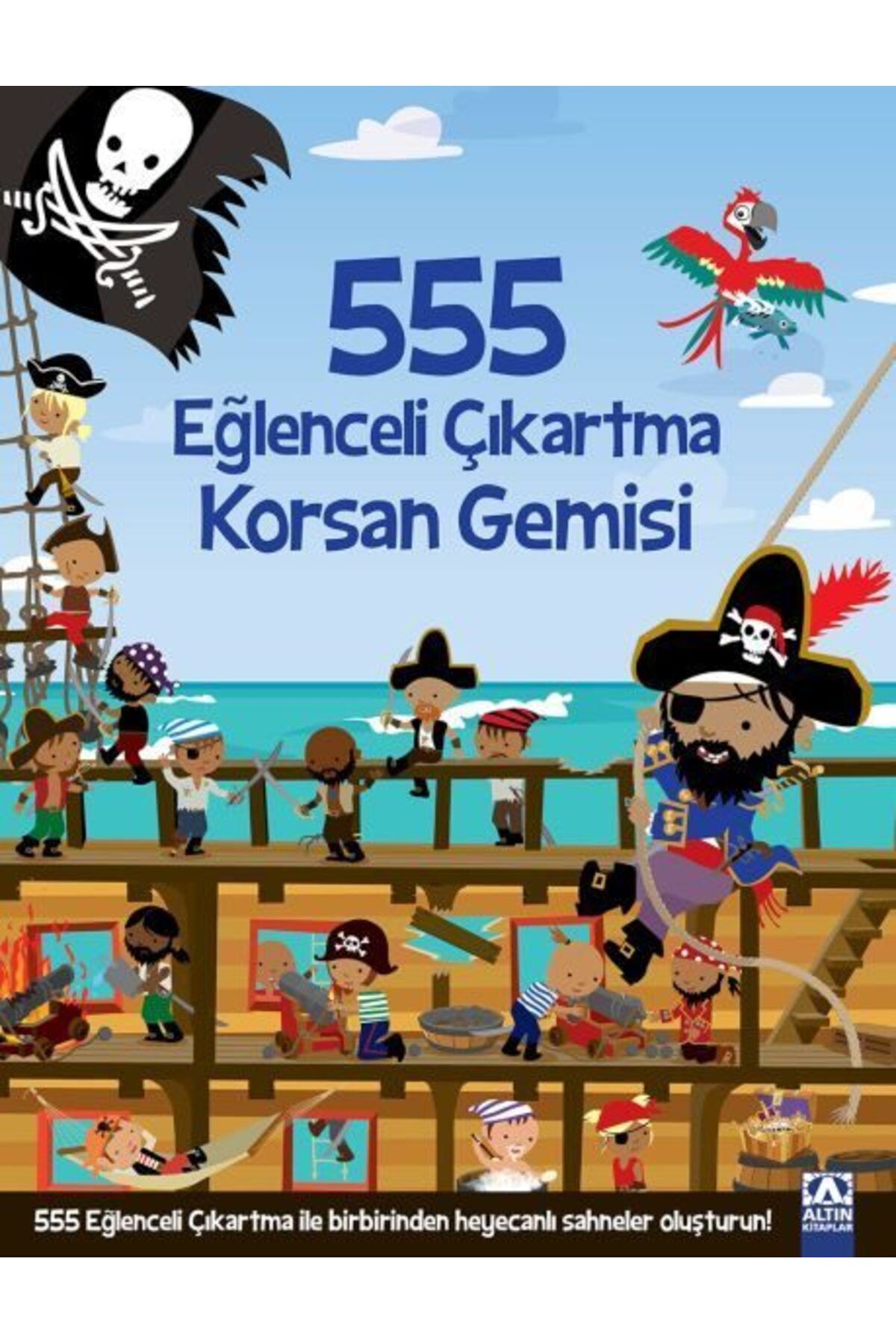 Destek Yayınları 555 Eğlenceli Çıkartma Korsan Gemisi