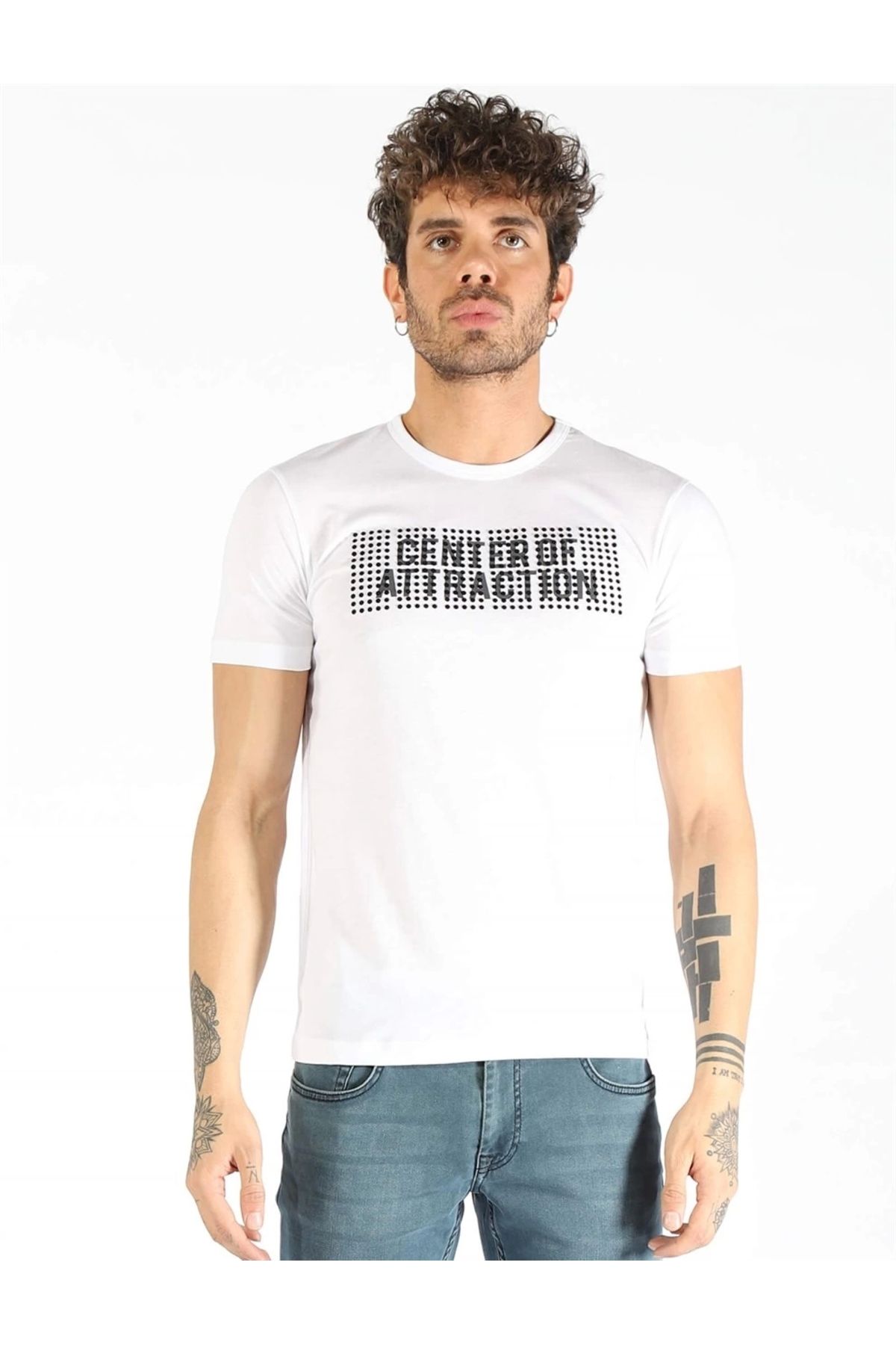 TakıDolabı Erkek Fitted fit Bisiklet Yaka Tshirt