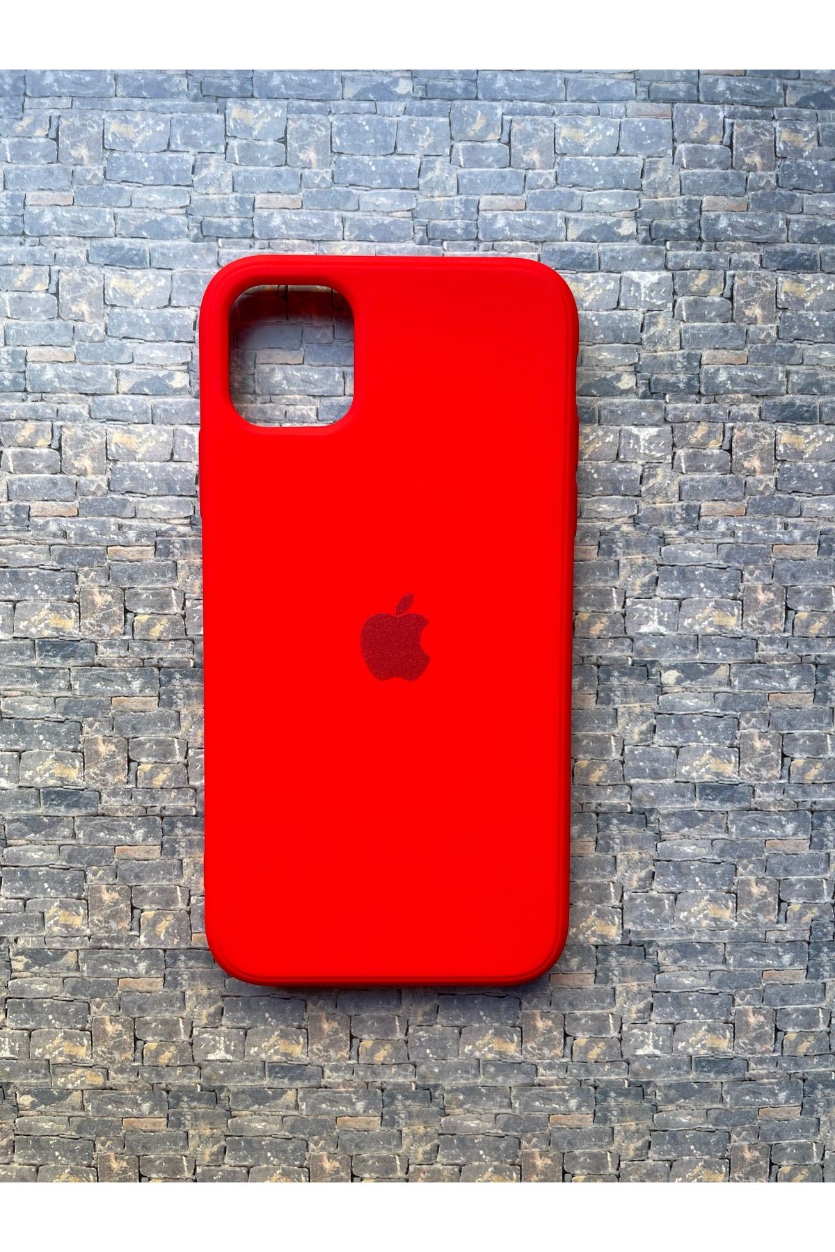 BCNCASE İphone 11 PRO Logolu Telefon Kılıfı Yumuşak Silikon Kauçuk İçi Kadife Ince Kılıf ÇizilmezDayanıklı