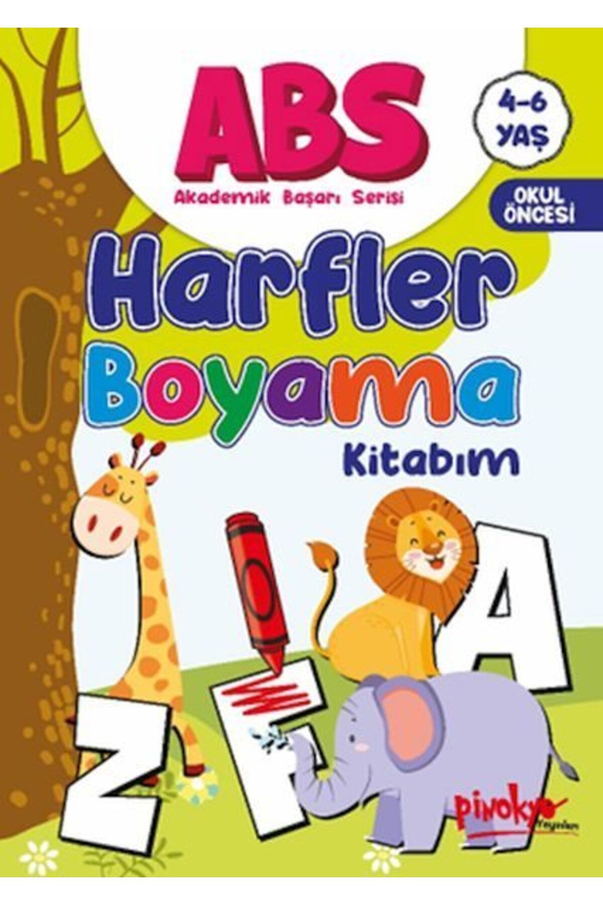 Destek Yayınları ABS 46 Yaş Harfler Boyama Kitabım