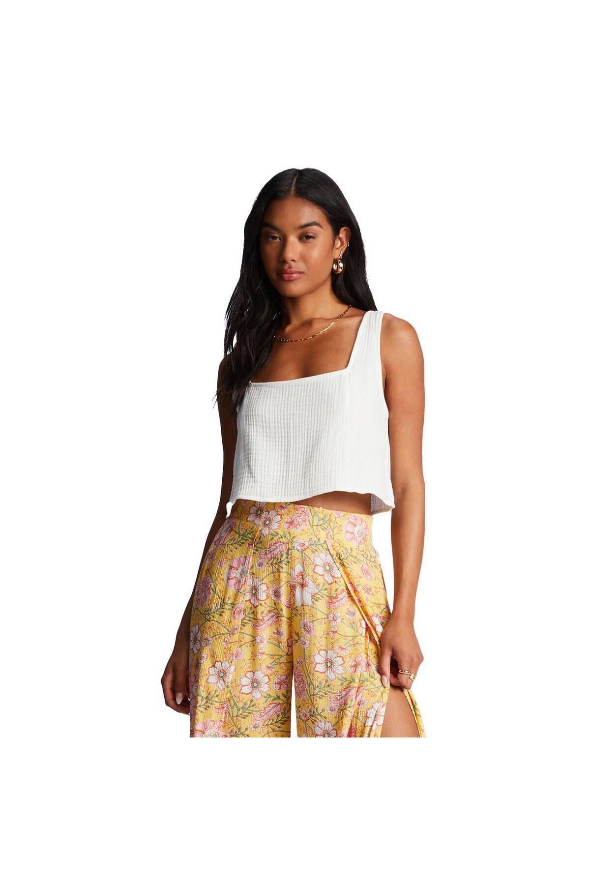 BİLLABONG ABJWT00388 Open Skies Top Kadın Spor Atlet Beyaz