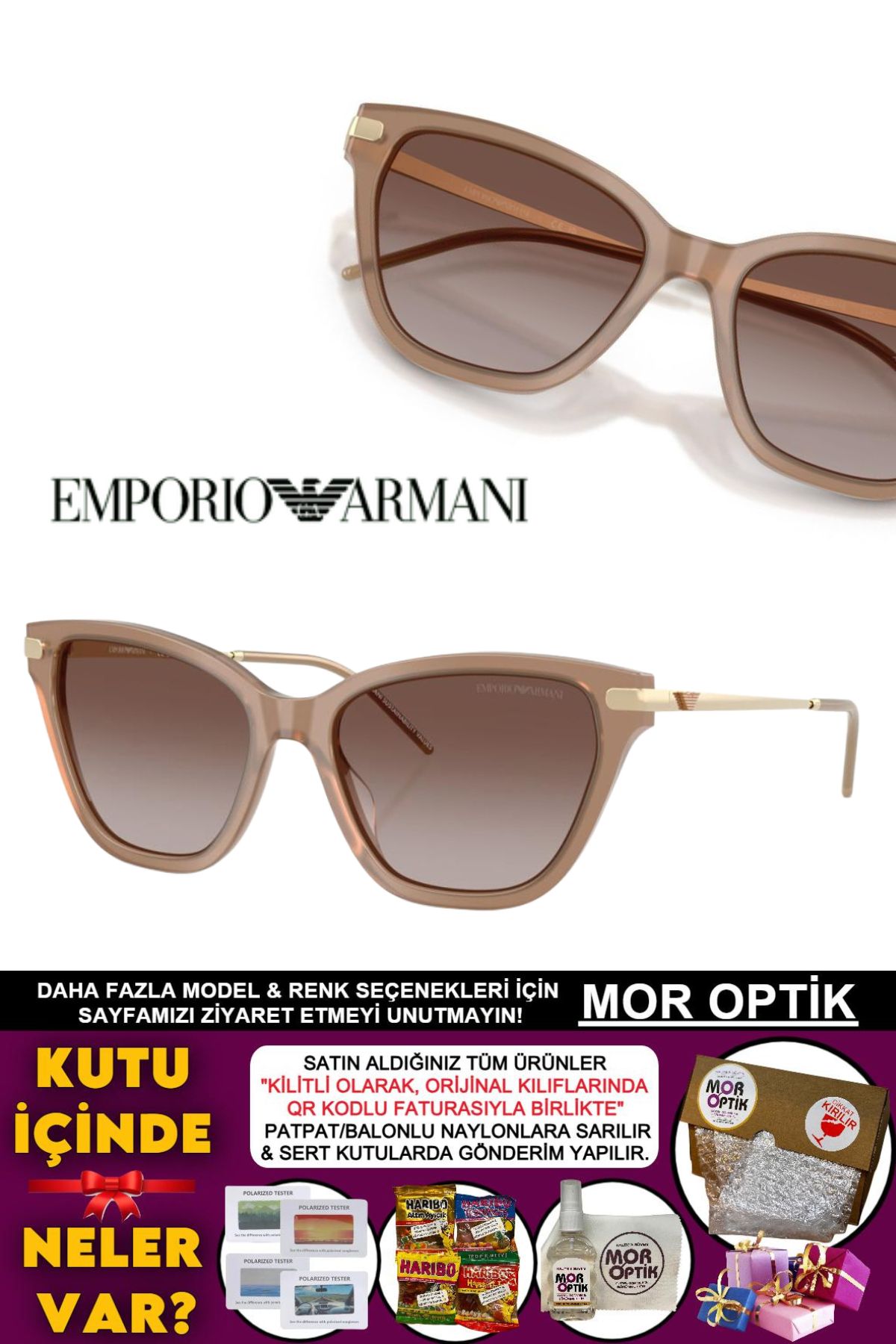 Emporio Armani EA4251 54-17-149 HN "KÖŞELİ CAT MODEL İNCE SAP"