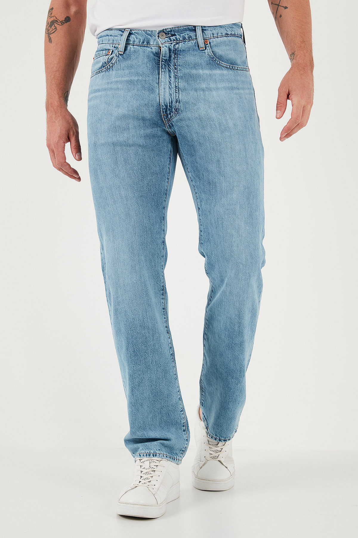 Levi's 555 Pamuklu Relaxed Straight Fit Orta Bel Düz Paça Jeans