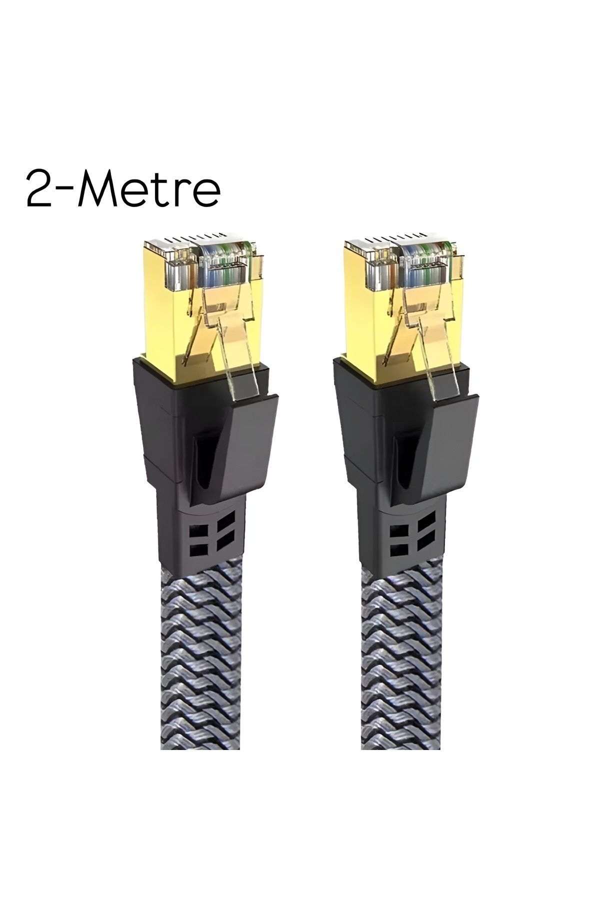 Aırstorr Cat8 LAN Kablosu Yüksek Hızlı 40Gbps 2000mhz Ethernet Kablosu Örgü Kaplama 1m 2m 3m 5m 10m